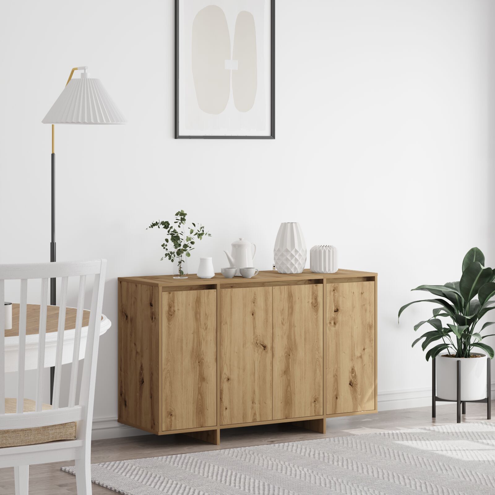 vidaXL Bufet din stejar Stejar artizanal Lemn ingineresc 120 x 41 x 75 cm vidaXL Bufet din stejar Stejar artizanal Lemn ingineresc 120 x 41 x 75 cm
