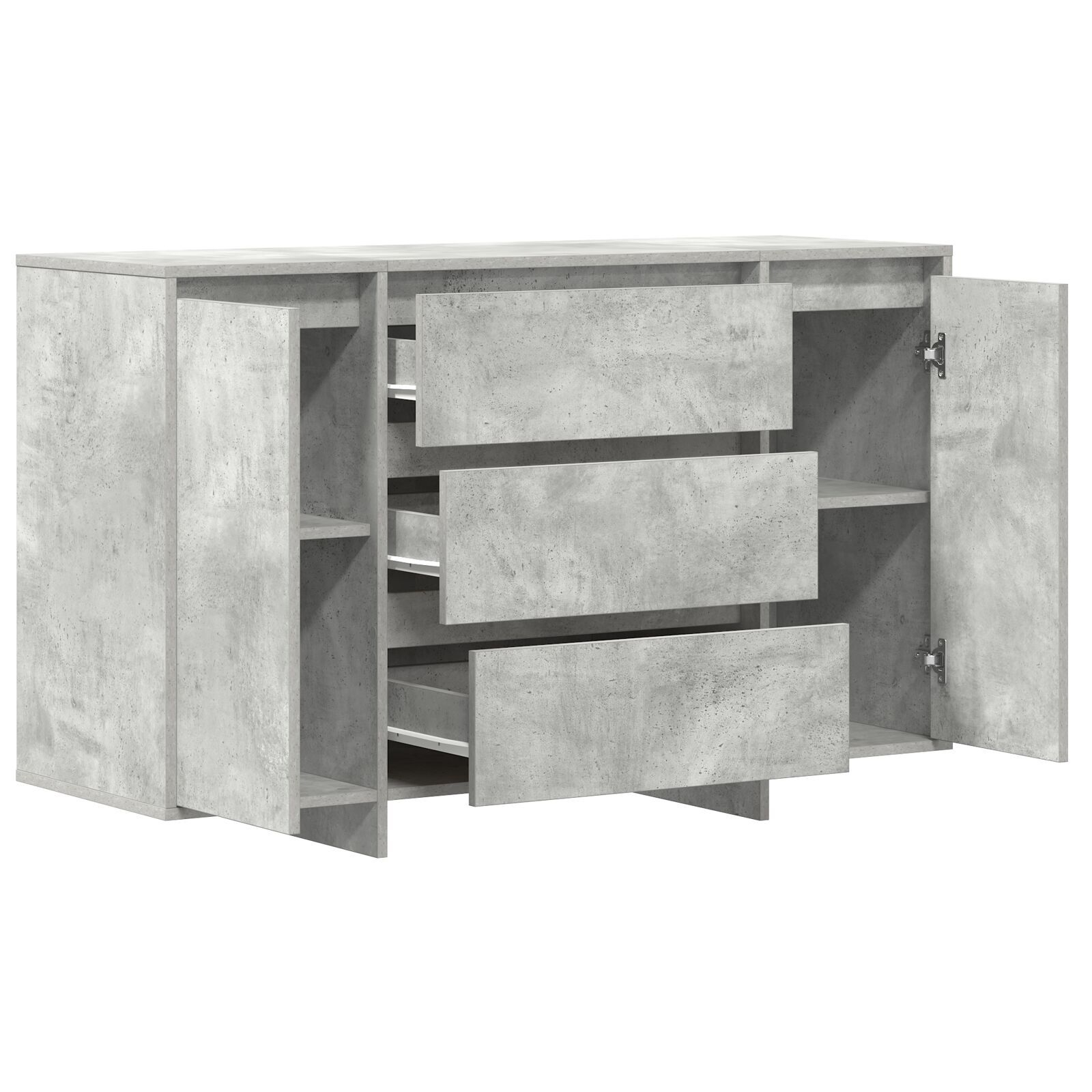 vidaXL Bufet Gri Beton 120x41x75 cm Lemn Ușor vidaXL Bufet Gri Beton 120x41x75 cm Lemn Ușor