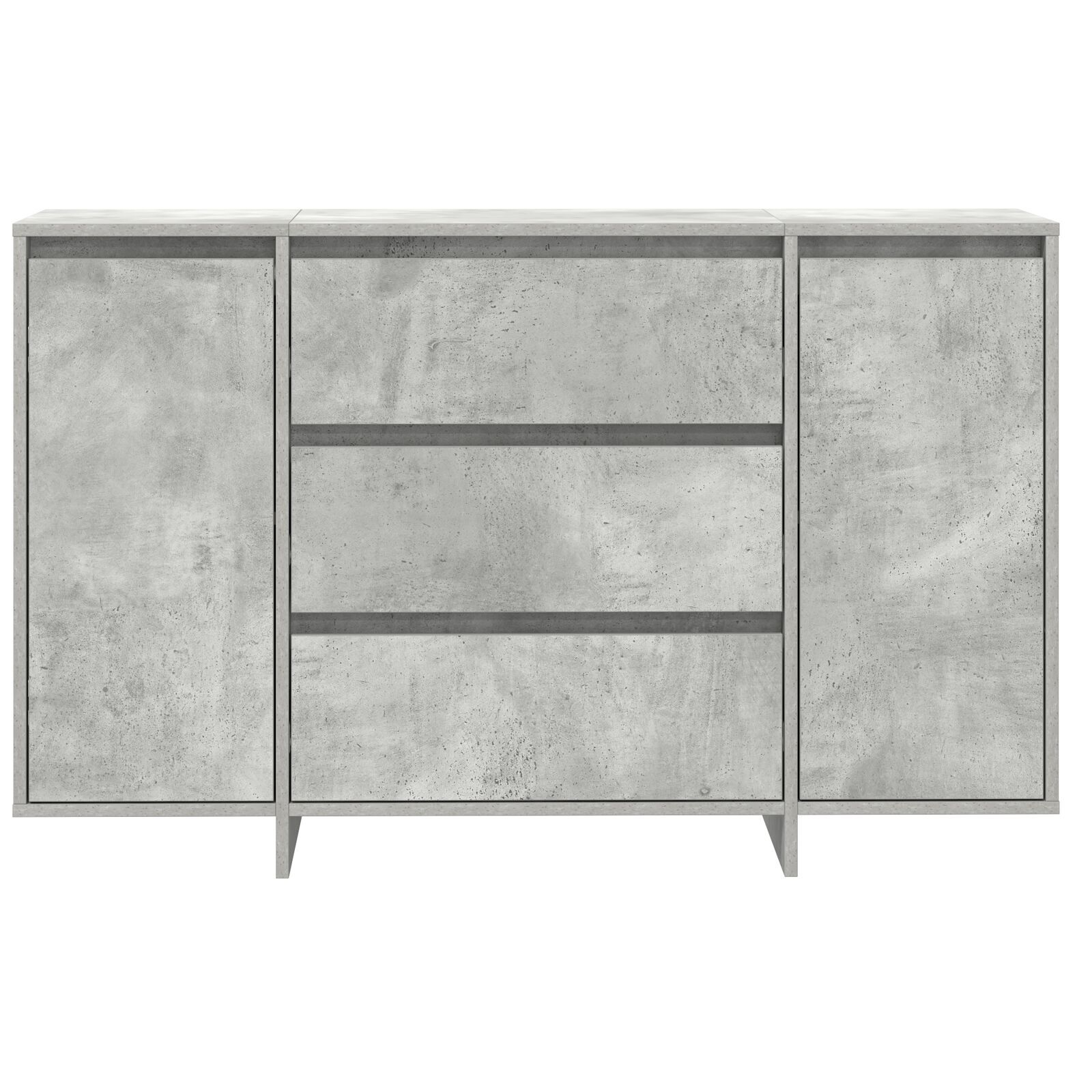 vidaXL Bufet Gri Beton 120x41x75 cm Lemn Ușor vidaXL Bufet Gri Beton 120x41x75 cm Lemn Ușor