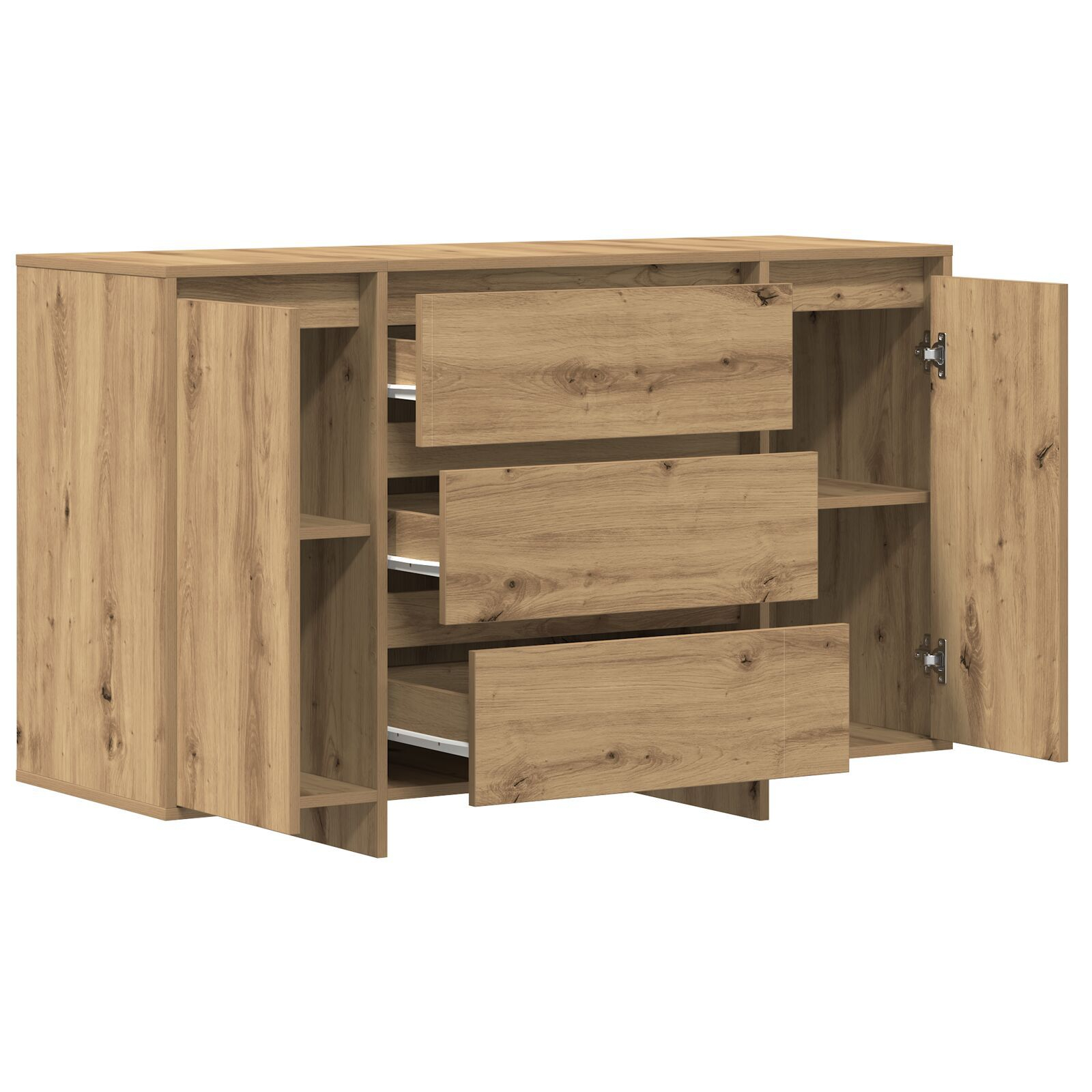 vidaXL Bufet Artisan Stejar 120x41x75 cm Lemn prelucrat vidaXL Bufet Artisan Stejar 120x41x75 cm Lemn prelucrat
