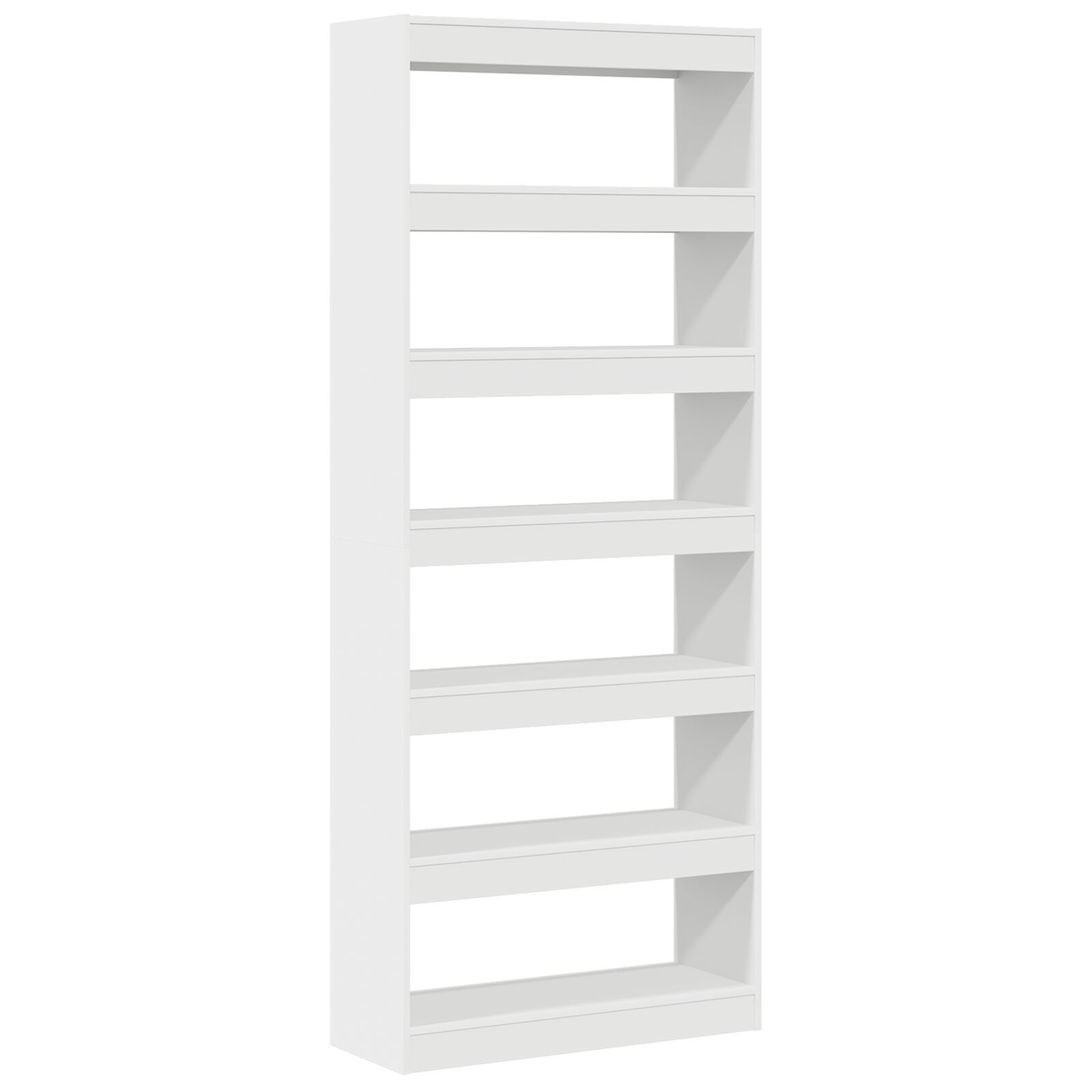 vidaXL Bibliotecă cu raft Alb 80 x 30 x 198 cm Lemn compozit
