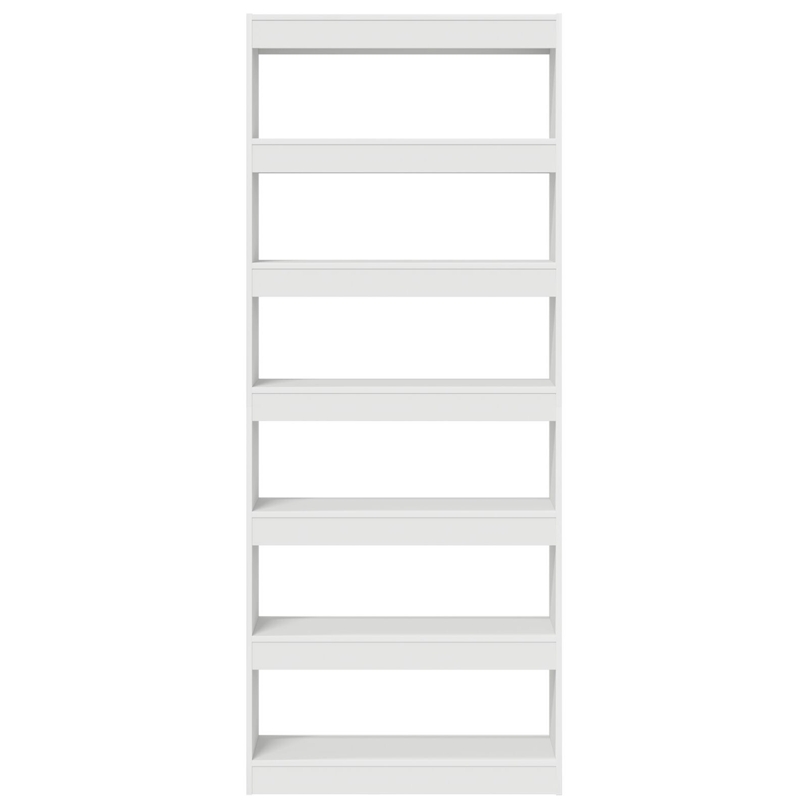 vidaXL Bibliotecă cu raft Alb 80 x 30 x 198 cm Lemn compozit