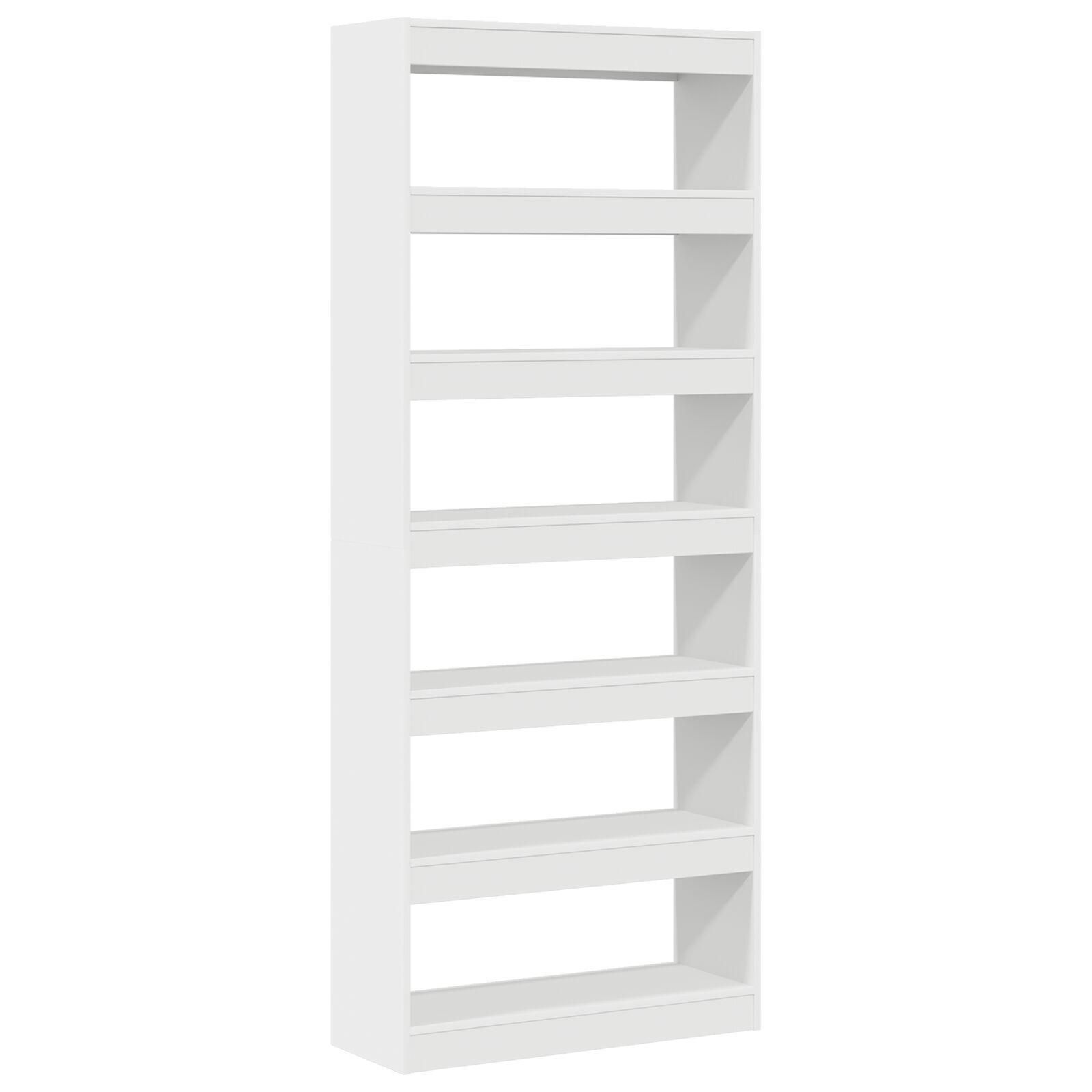 vidaXL Bibliotecă cu raft Alb 80 x 30 x 198 cm Lemn compozit