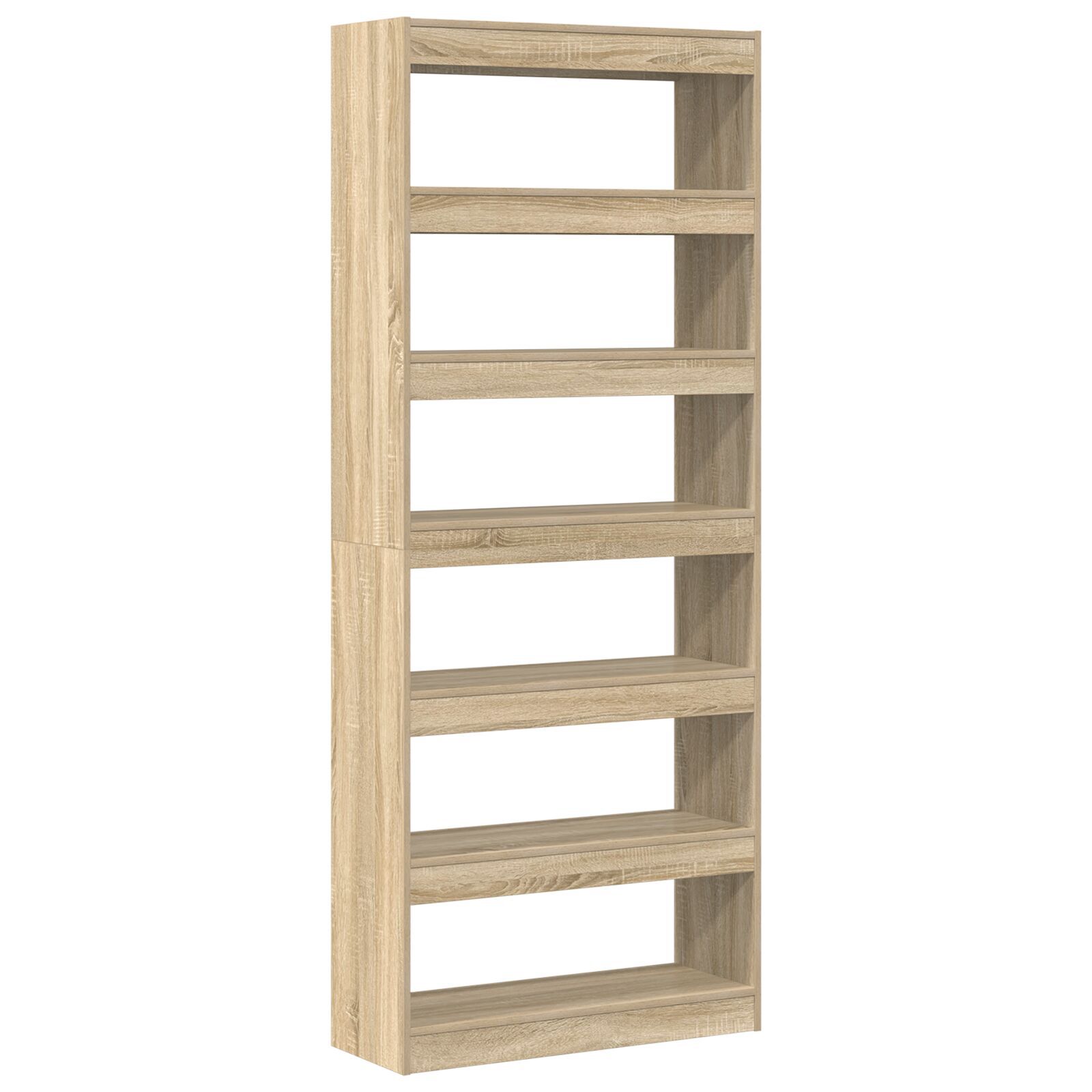 vidaXL Bibliotecă cu raft Stejar sonoma 80 x 30 x 198 cm Lemn compozit