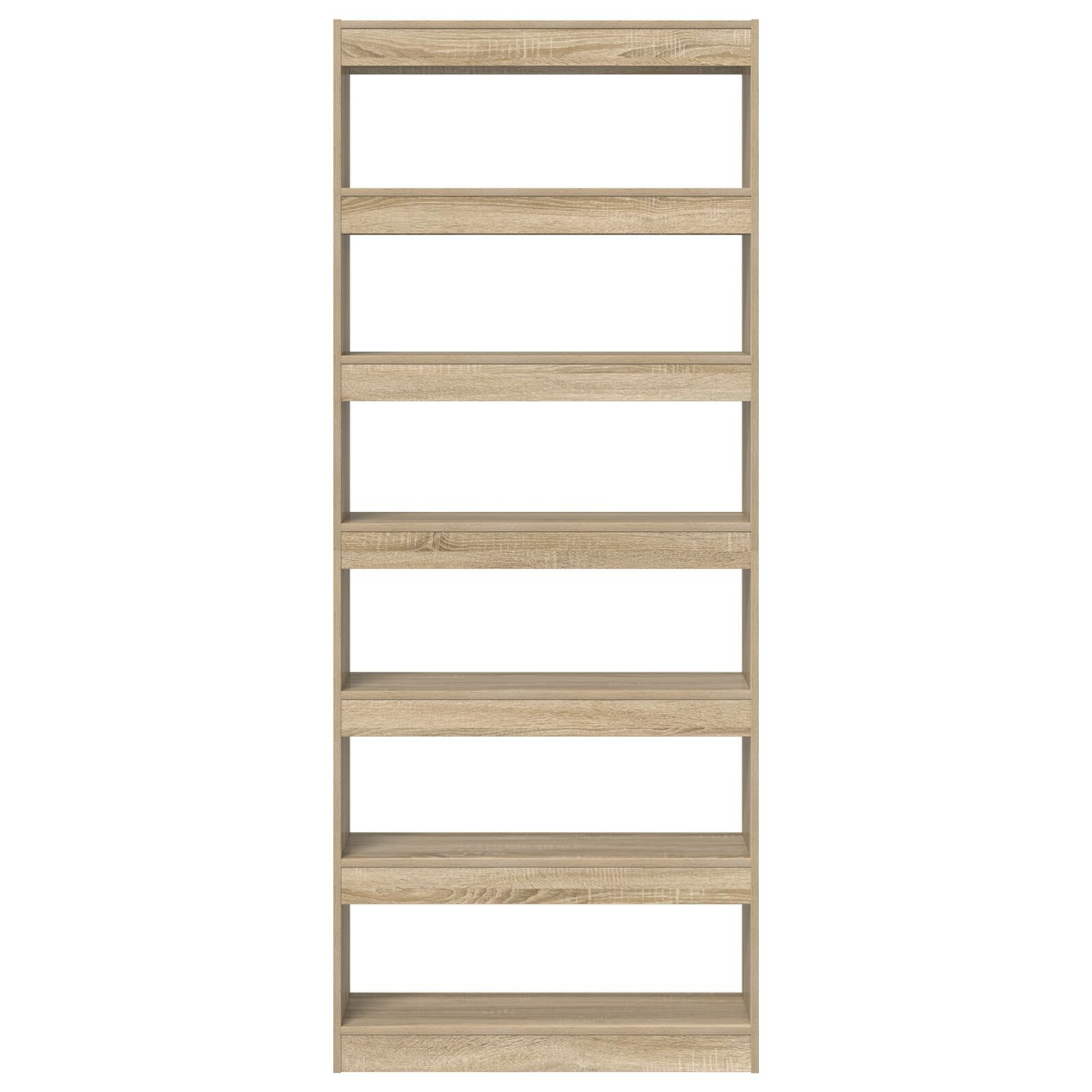 vidaXL Bibliotecă cu raft Stejar sonoma 80 x 30 x 198 cm Lemn compozit