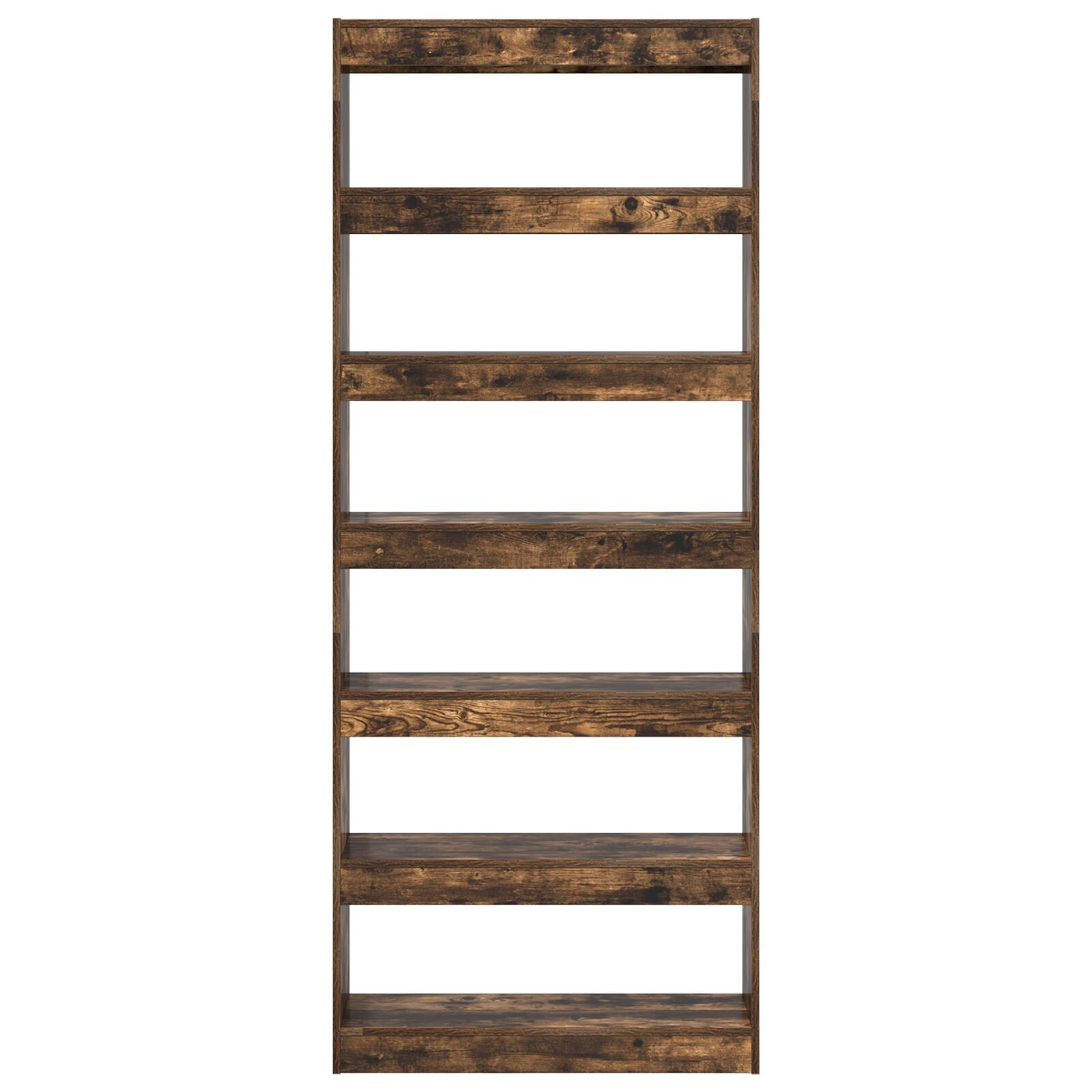 vidaXL Bibliotecă cu raft Stejar afumat 80 x 30 x 198 cm Lemn compozit