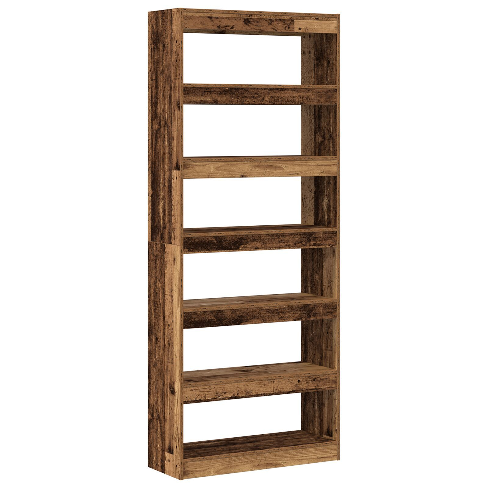 vidaXL Bibliotecă cu raft Lemn vechi 80 x 30 x 198 cm Lemn compozit