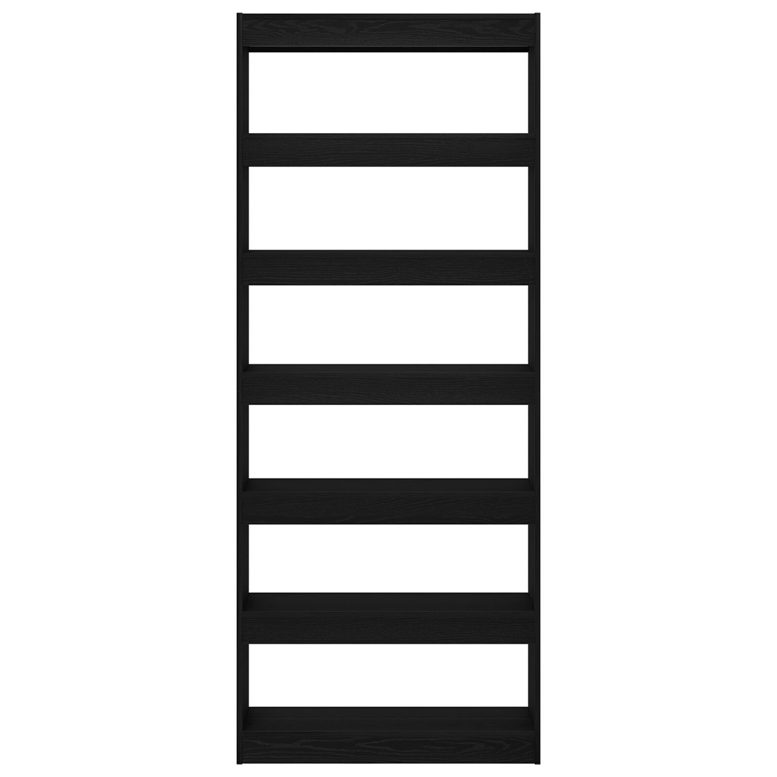 vidaXL Bibliotecă cu raft Stejar negru 80 x 30 x 198 cm Lemn compozit