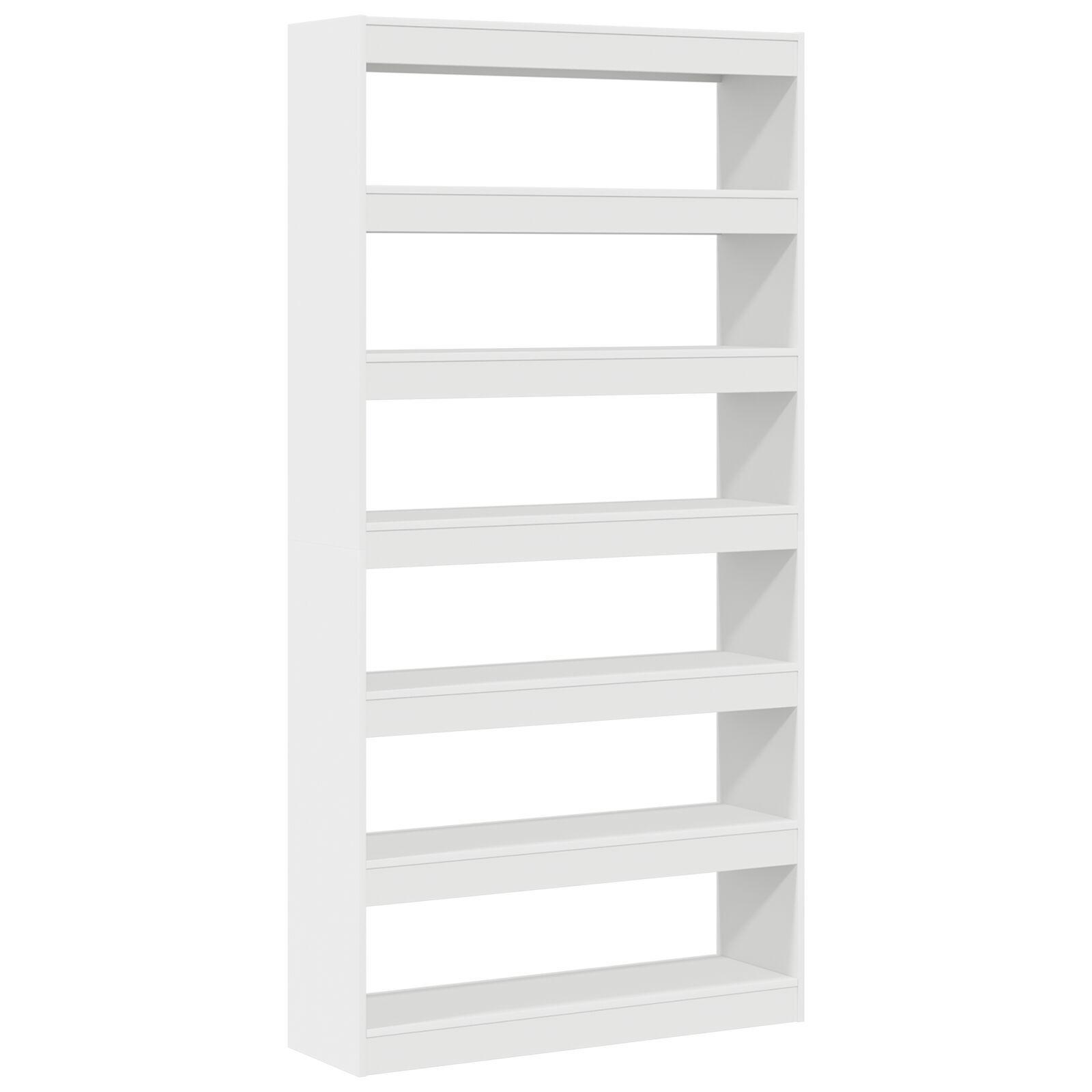 vidaXL Bibliotecă Albă Alb Lemn prelucrat 100 x 30 x 198 cm Rafturi vidaXL Bibliotecă Albă Alb Lemn prelucrat 100 x 30 x 198 cm Rafturi