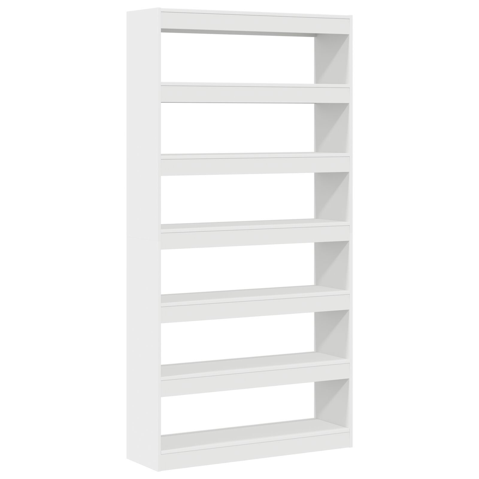 vidaXL Bibliotecă Albă Alb Lemn prelucrat 100 x 30 x 198 cm Rafturi vidaXL Bibliotecă Albă Alb Lemn prelucrat 100 x 30 x 198 cm Rafturi