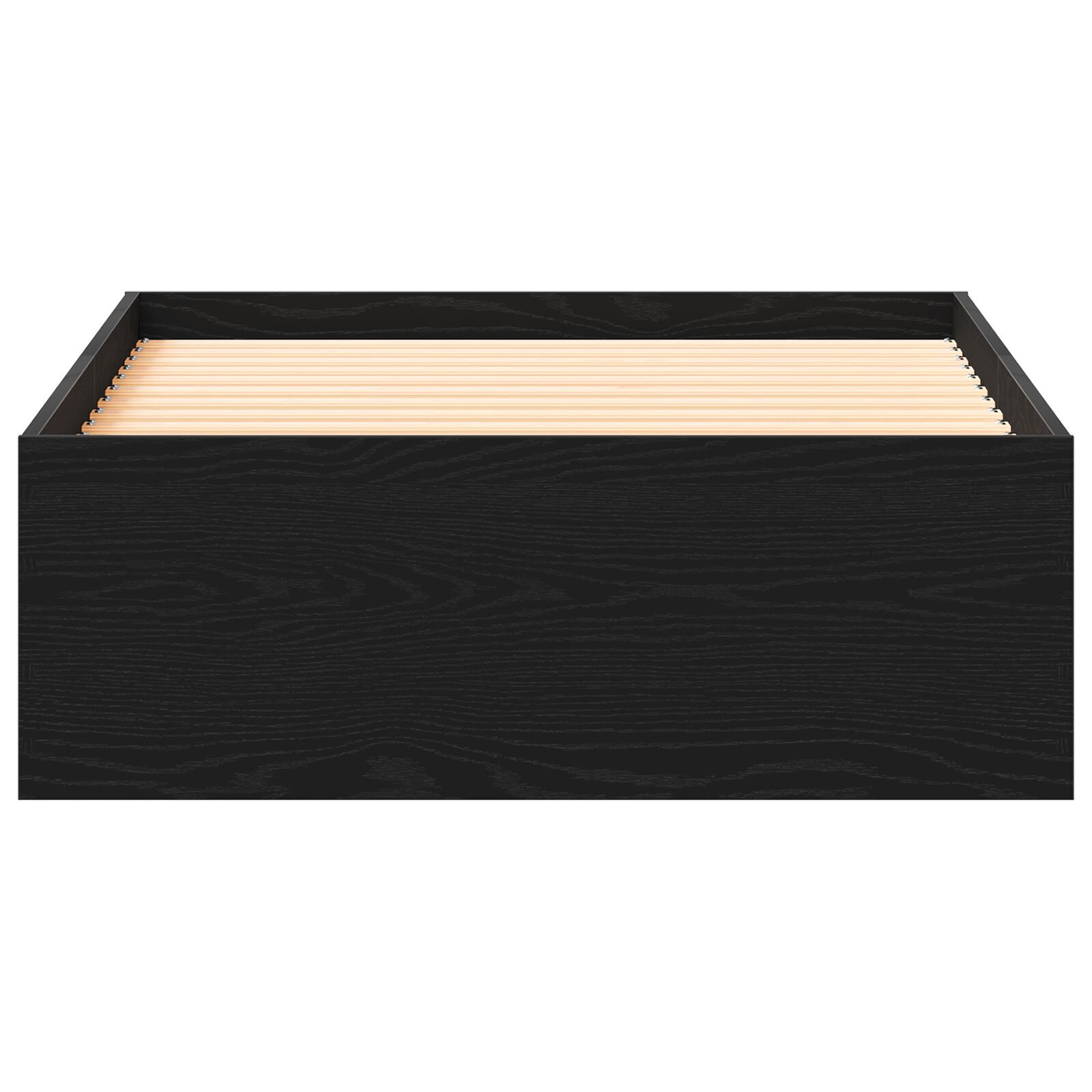 vidaXL Cadru de pat cu sertare Stejar negru 100 x 200 cm Lemn compozit