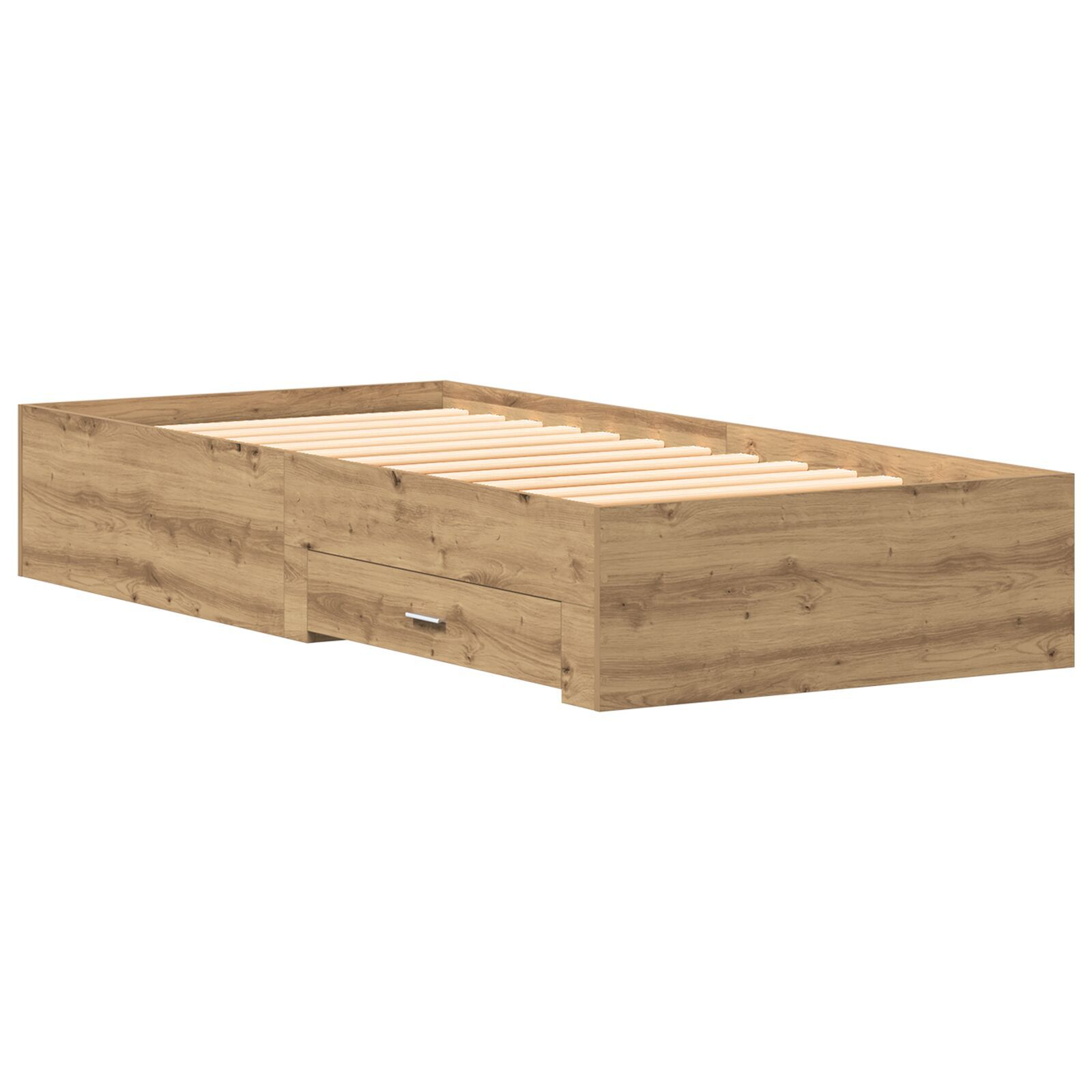 Rama de pat vidaXL Artisan Stejar 90x190 cm Lemn prelucrat