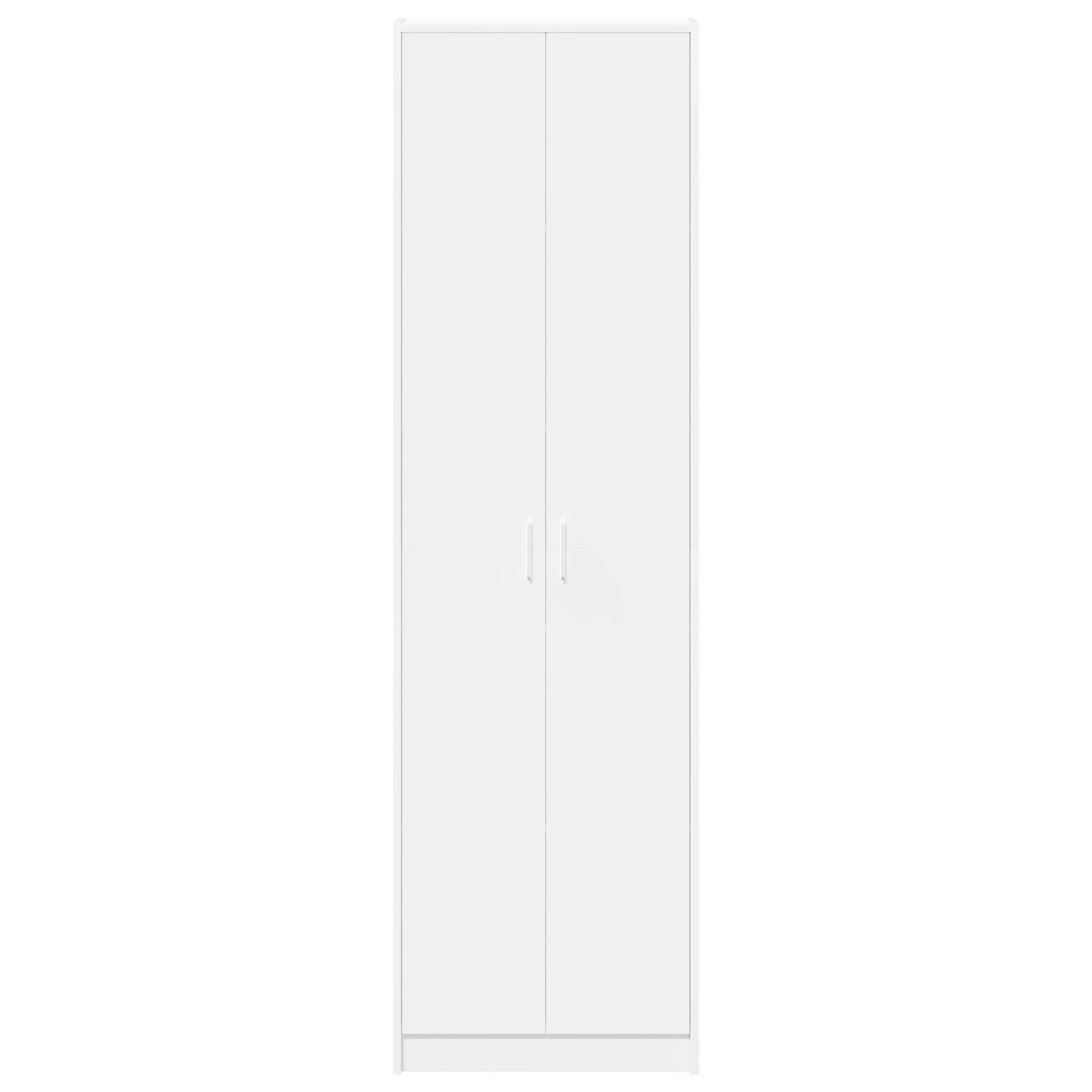 vidaXL Dulap Alb 55x25x189 cm Lemn Engineered vidaXL Dulap Alb 55x25x189 cm Lemn Engineered
