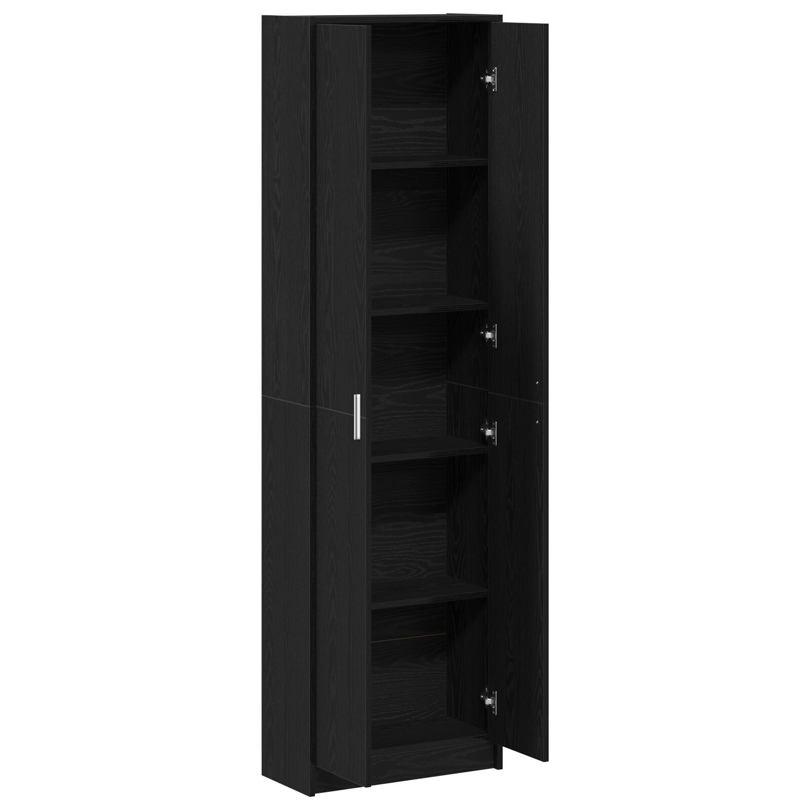 vidaXL Dulap Stejar Negru 55x25x189 cm Lemn Prelucrat vidaXL Dulap Stejar Negru 55x25x189 cm Lemn Prelucrat