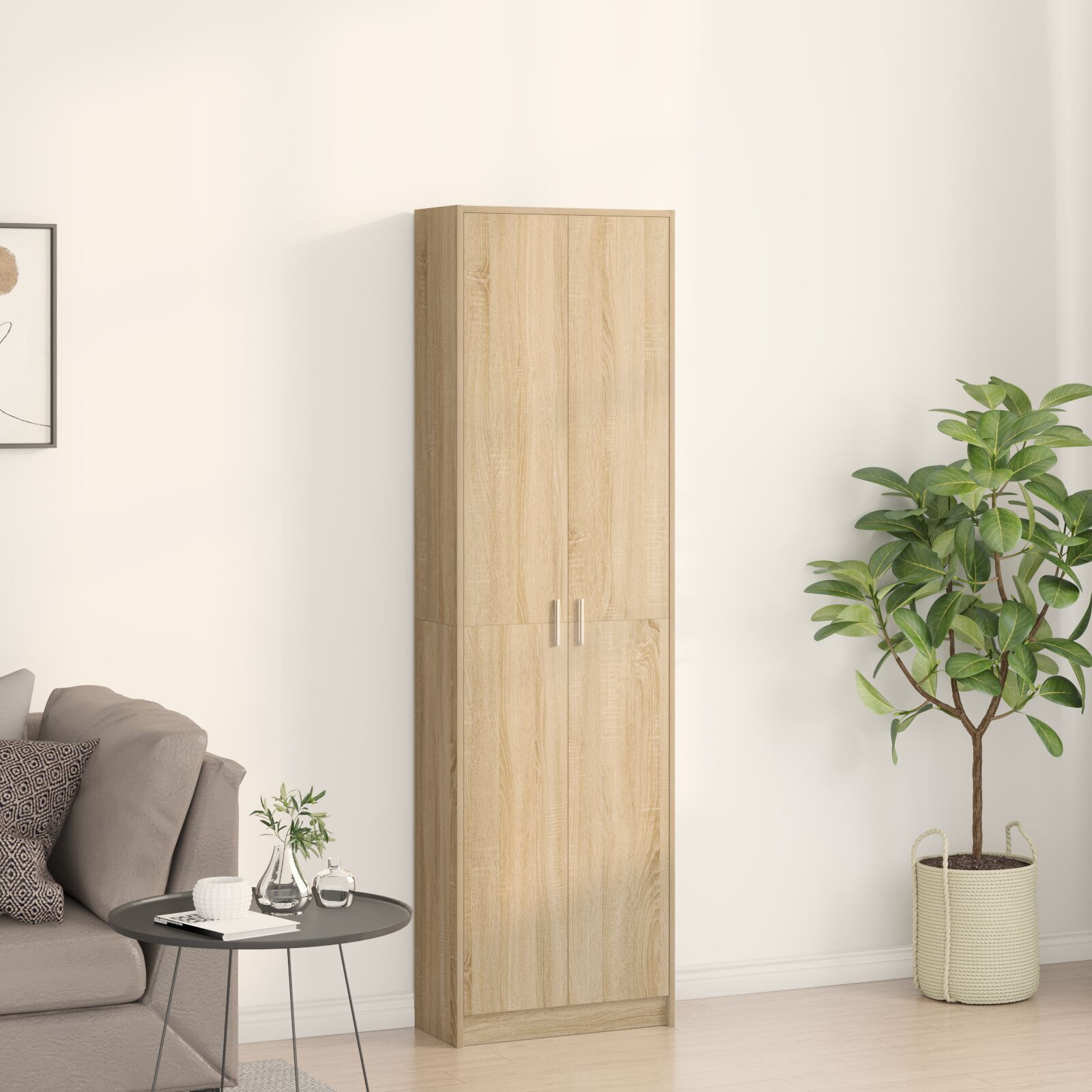 vidaXL Dulap din stejar Sonoma 55x25x189 cm lemn prelucrat vidaXL Dulap din stejar Sonoma 55x25x189 cm lemn prelucrat