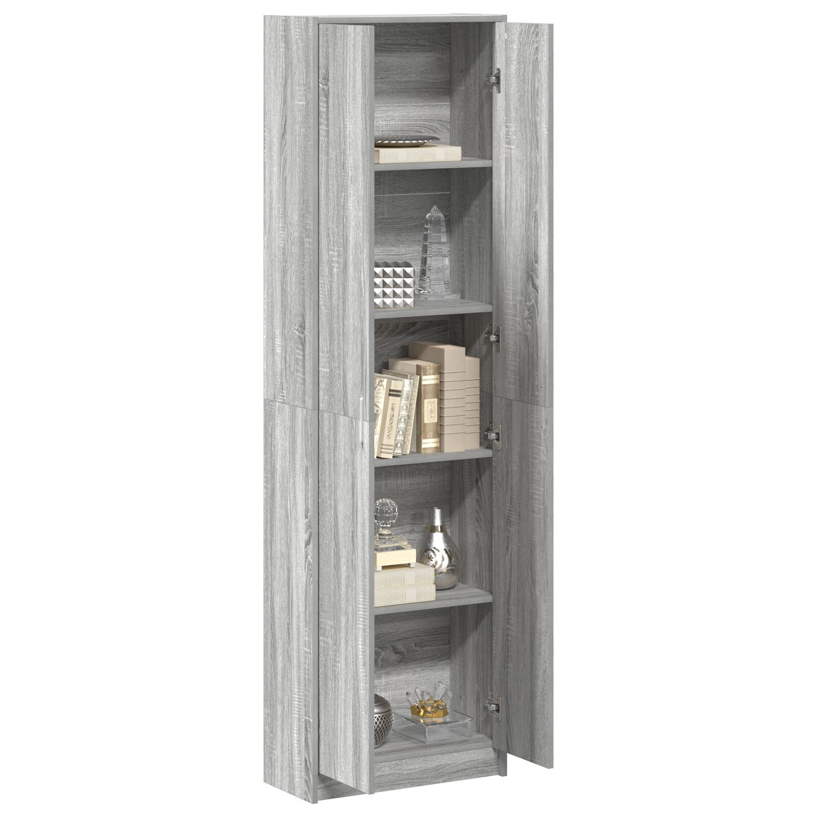 vidaXL Dulap Gri Sonoma 55x25x189 cm din lemn prelucrat vidaXL Dulap Gri Sonoma 55x25x189 cm din lemn prelucrat