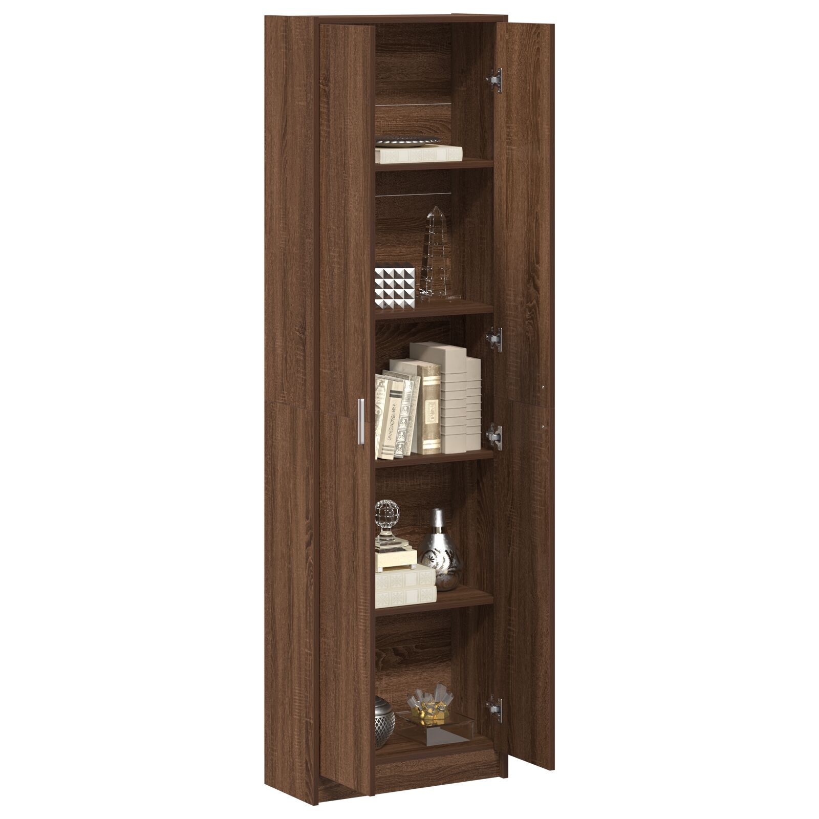 vidaXL Dulap din stejar închis 55x25x189 cm lemn prelucrat vidaXL Dulap din stejar închis 55x25x189 cm lemn prelucrat