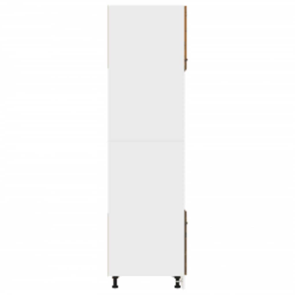 vidaXL Dulap cuptor microunde “Lyon” stejar afumat 60x57x207cm vidaXL Dulap cuptor microunde “Lyon” stejar afumat 60x57x207cm