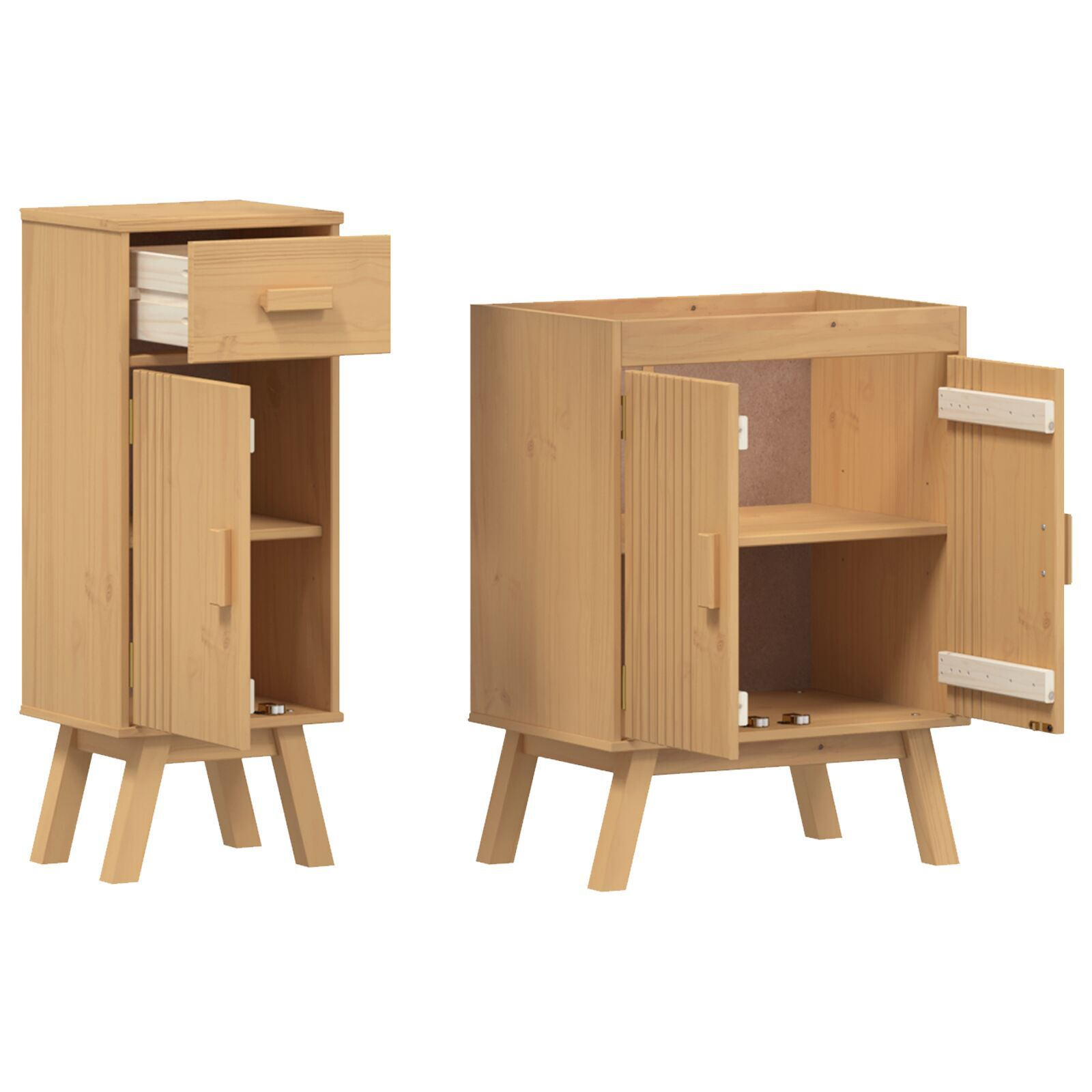 vidaXL Set de Mobilier pentru Baie 2 pcs Maro 114 x 43 x 73.5 cm vidaXL Set de Mobilier pentru Baie 2 pcs Maro 114 x 43 x 73.5 cm