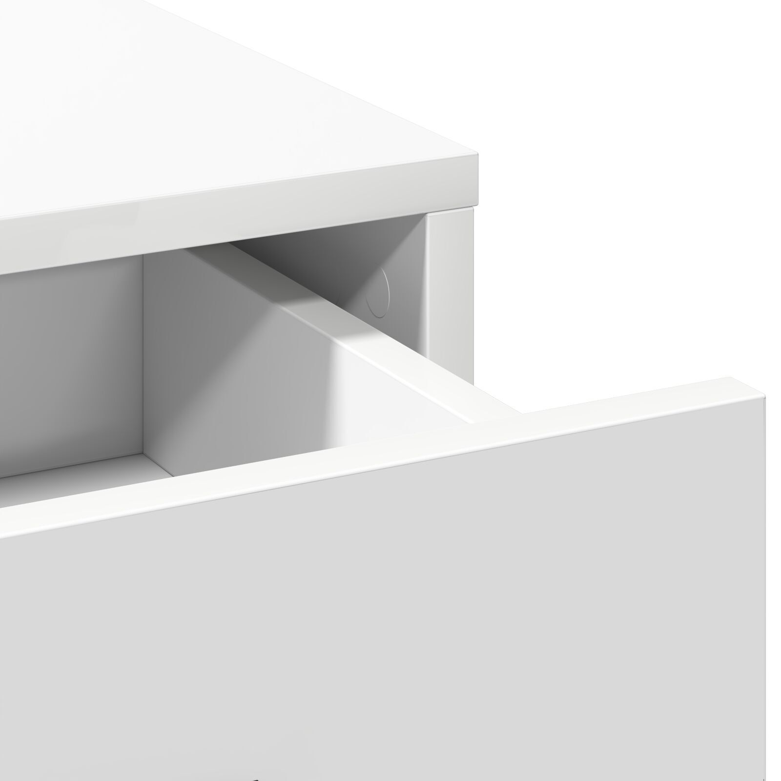 vidaXL Masă de Machiaj cu lumini de oglindă 2 pcs Alb Lemn compozit