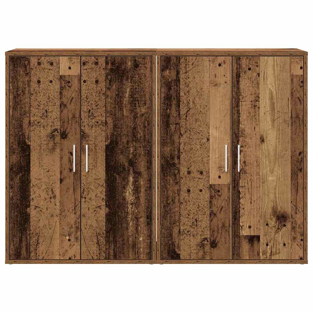 vidaXL Bufet cu raft cu depozitare cu ușă Lemn vechi 60 x 31 x 84 cm Lemn compozit vidaXL Bufet cu raft cu depozitare cu ușă Lemn vechi 60 x 31 x 84 cm Lemn compozit
