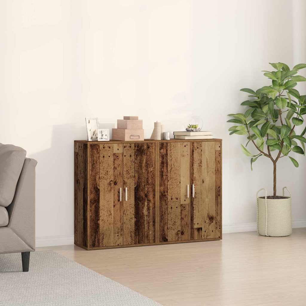 vidaXL Bufet cu raft cu depozitare cu ușă Lemn vechi 60 x 31 x 84 cm Lemn compozit vidaXL Bufet cu raft cu depozitare cu ușă Lemn vechi 60 x 31 x 84 cm Lemn compozit