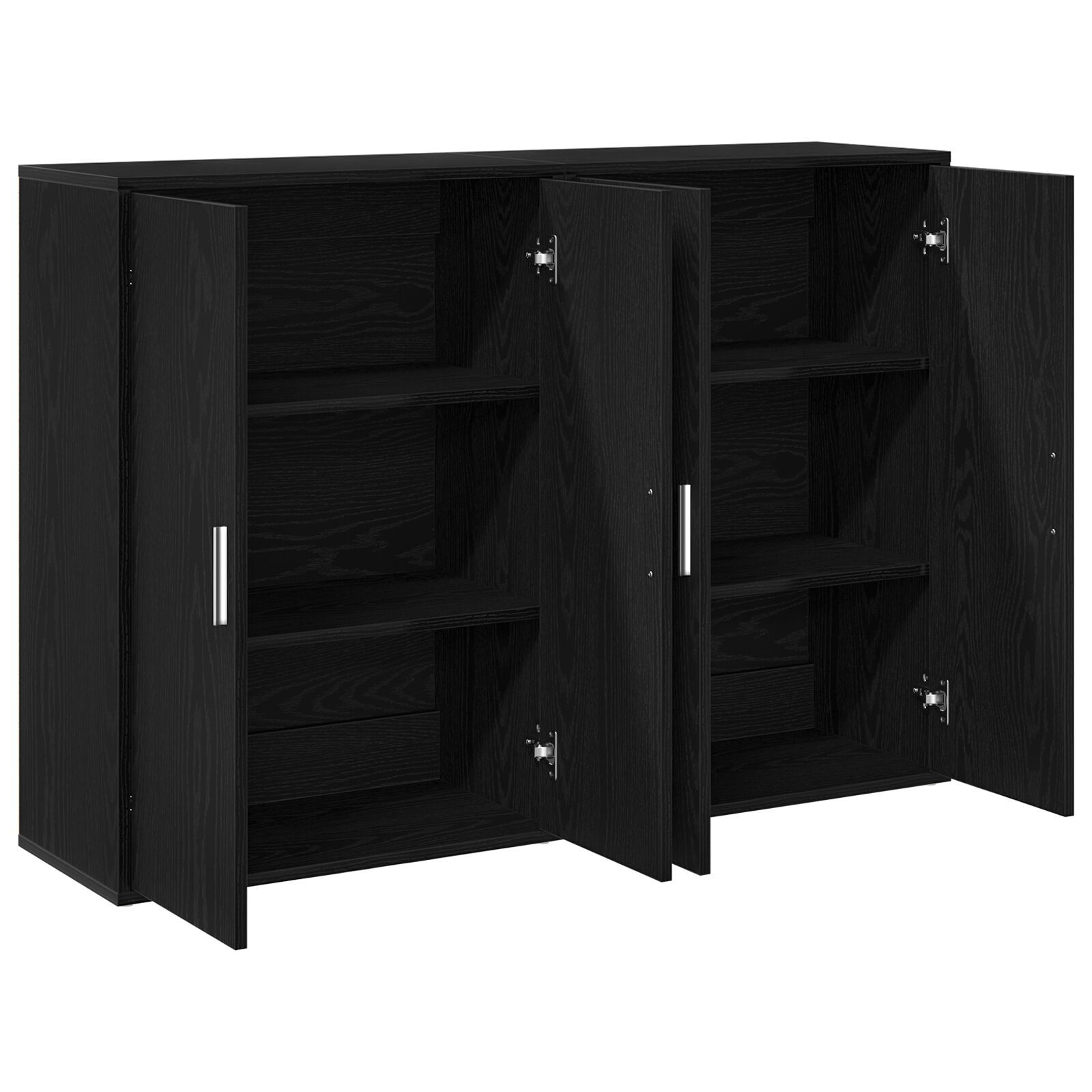 vidaXL Bufet Stejar negru 60 x 31 x 84 cm Lemn compozit vidaXL Bufet Stejar negru 60 x 31 x 84 cm Lemn compozit