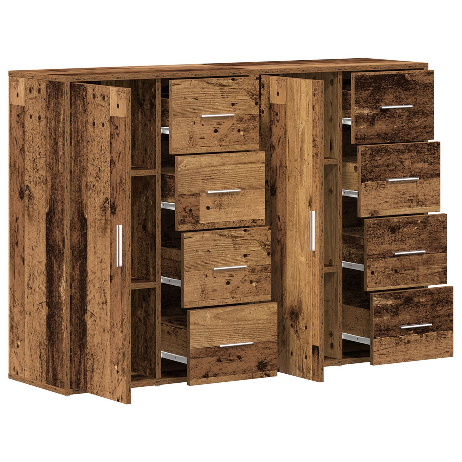 vidaXL Dulapuri 2 piese Lemn Vechi 60x31x84 cm Lemn Stratificat vidaXL Dulapuri 2 piese Lemn Vechi 60x31x84 cm Lemn Stratificat
