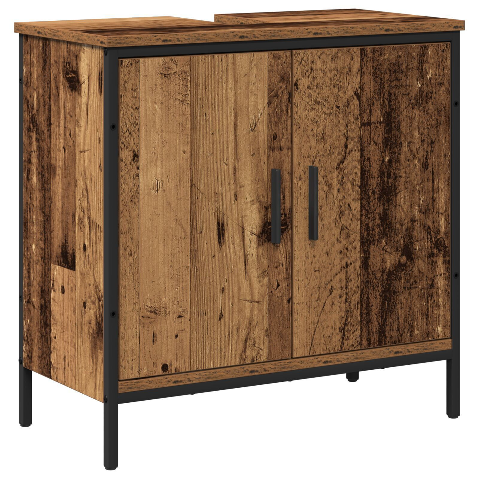 vidaXL Set de mobilier pentru baie cu ușă 2 pcs Maro 60 x 30 x 60 cm vidaXL Set de mobilier pentru baie cu ușă 2 pcs Maro 60 x 30 x 60 cm