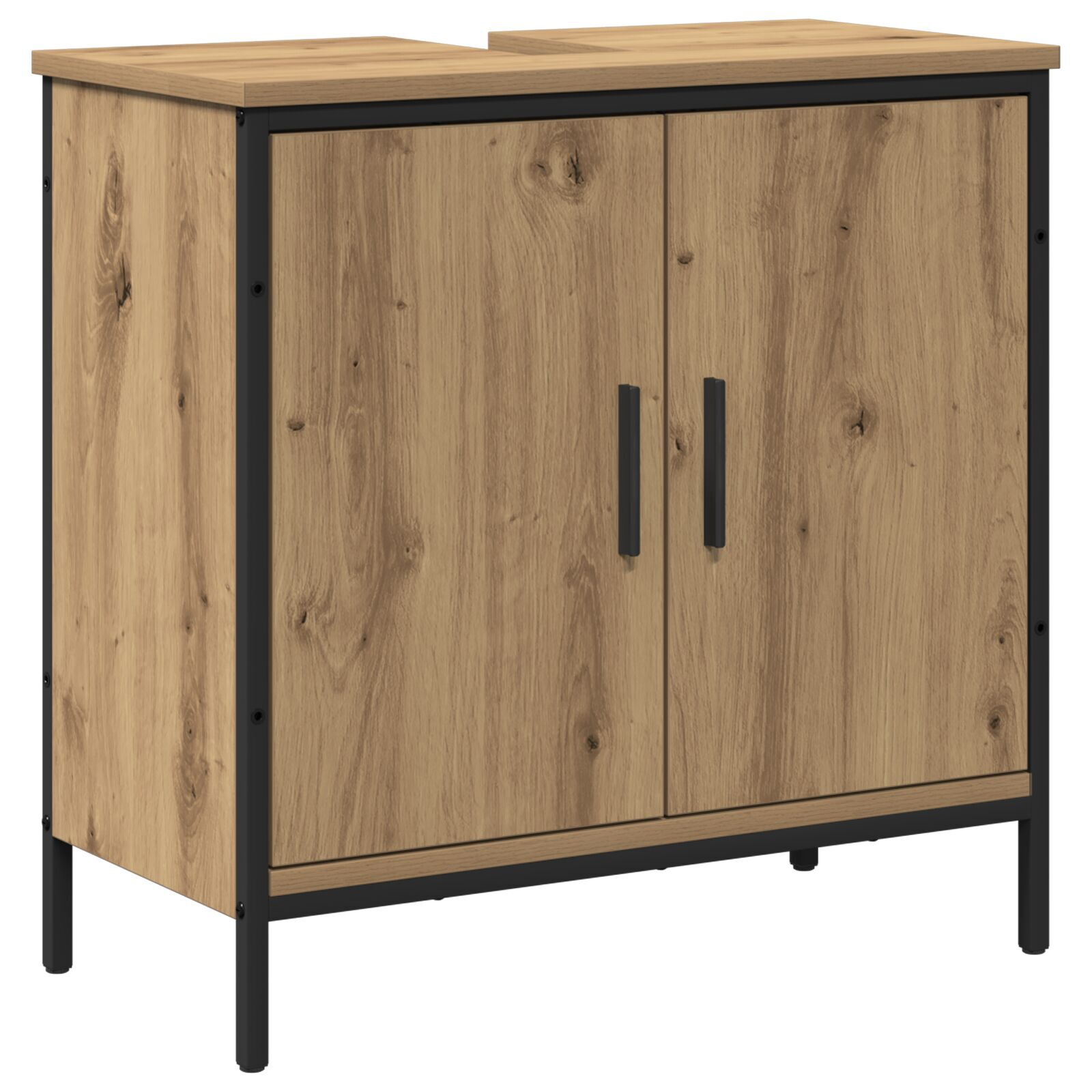 vidaXL Set de mobilier pentru baie cu ușă 2 pcs Maro 60 x 30 x 60 cm vidaXL Set de mobilier pentru baie cu ușă 2 pcs Maro 60 x 30 x 60 cm