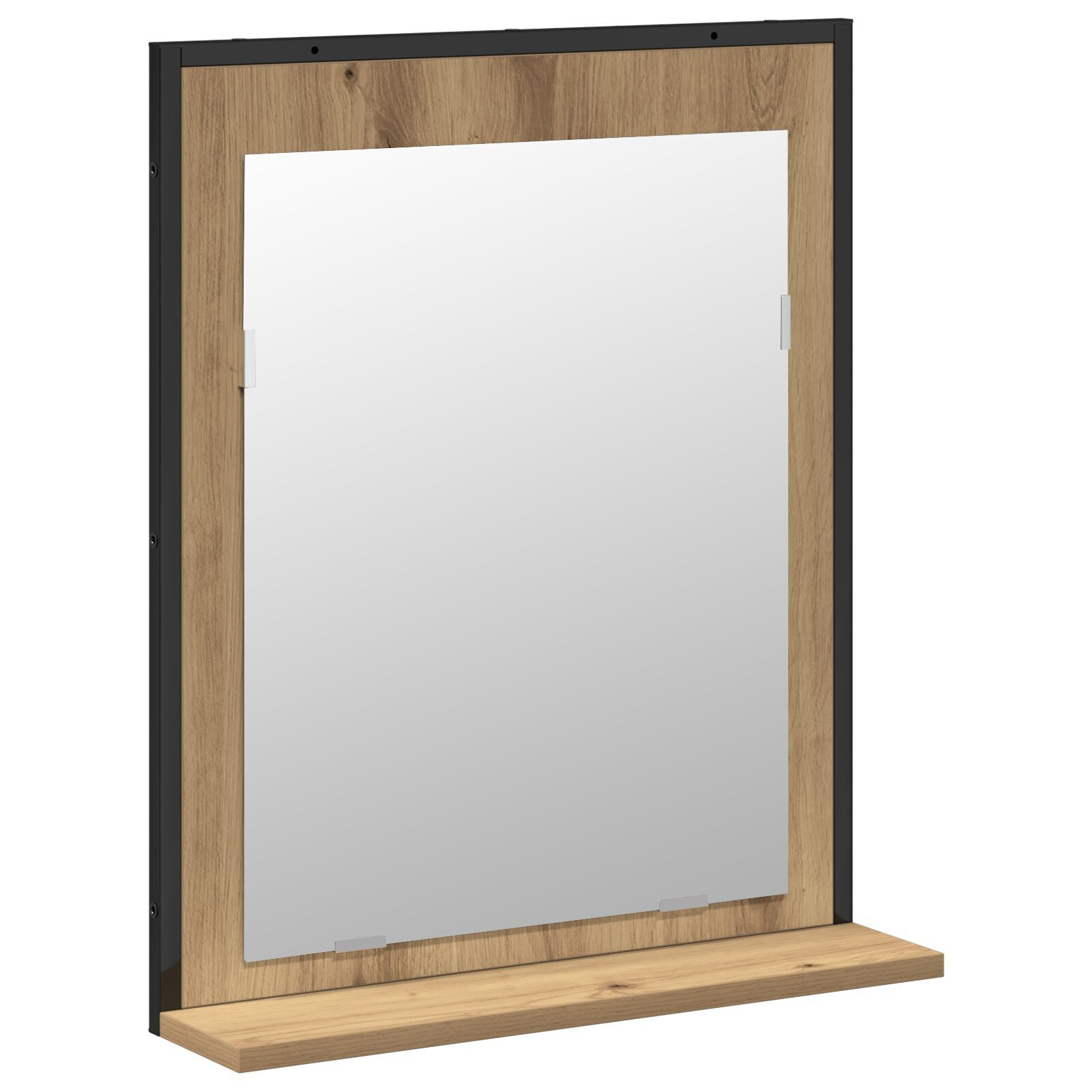 vidaXL Set de mobilier pentru baie Pe perete 2 pcs Maro Lemn compozit