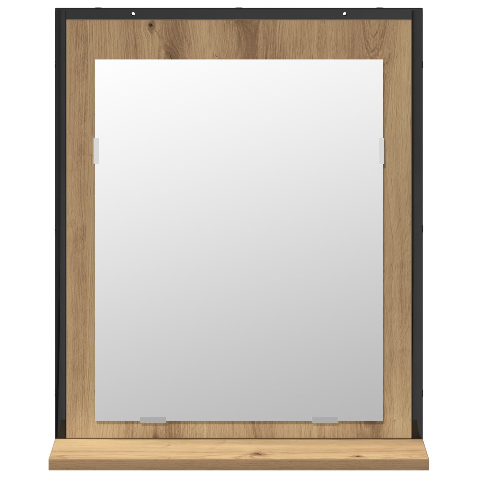 vidaXL Set de mobilier pentru baie Pe perete 2 pcs Maro Lemn compozit