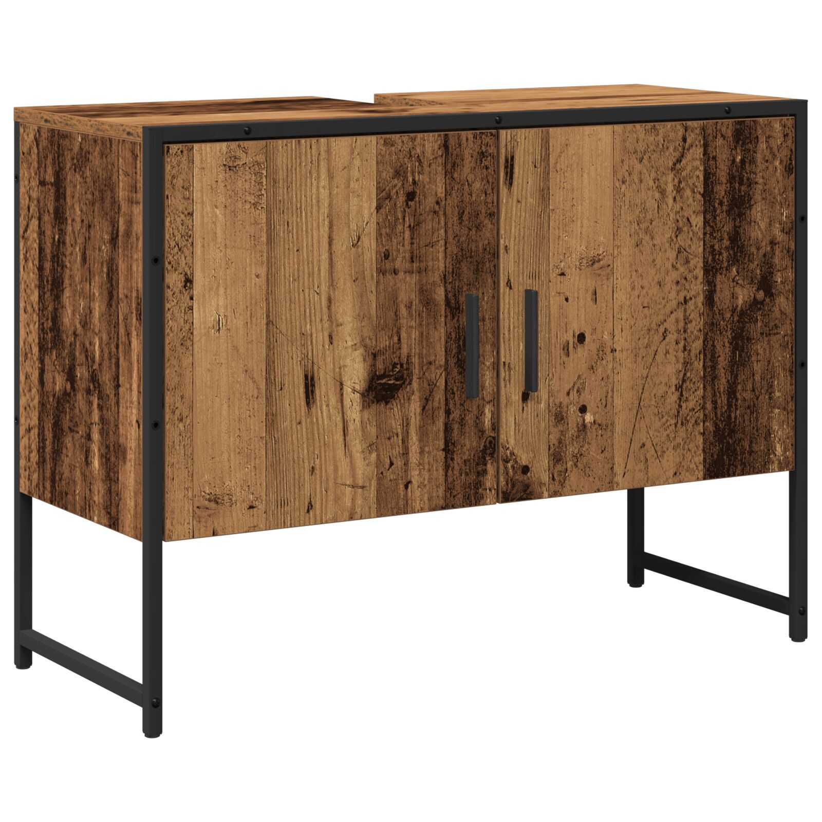 vidaXL Set de mobilier pentru baie cu ușă 2 pcs Maro 80 x 33 x 60 cm vidaXL Set de mobilier pentru baie cu ușă 2 pcs Maro 80 x 33 x 60 cm