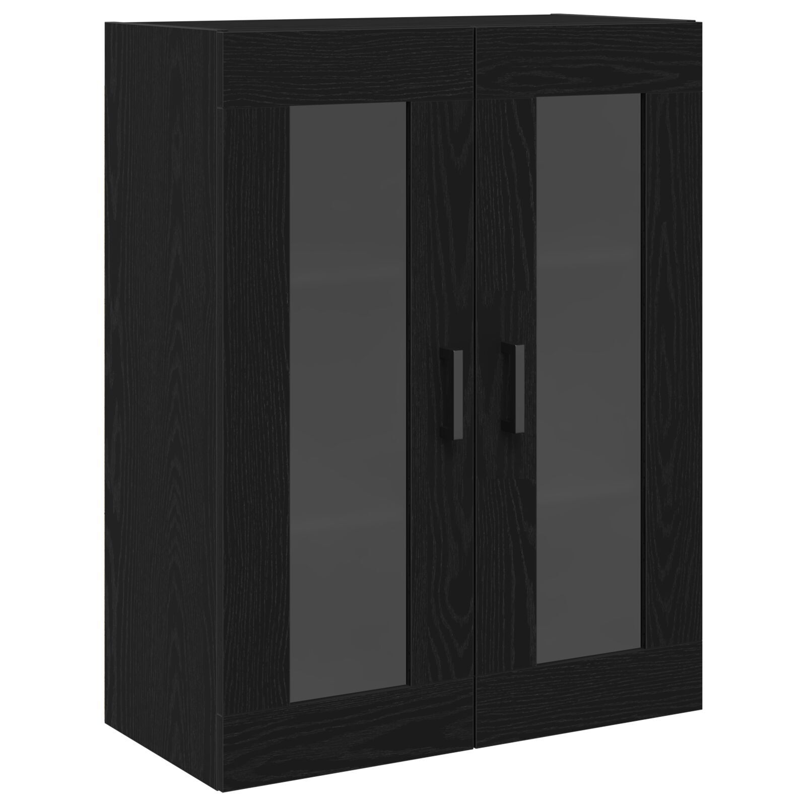 vidaXL Bufet cu dulap de perete Negru Stejar lemn compus vidaXL Bufet cu dulap de perete Negru Stejar lemn compus
