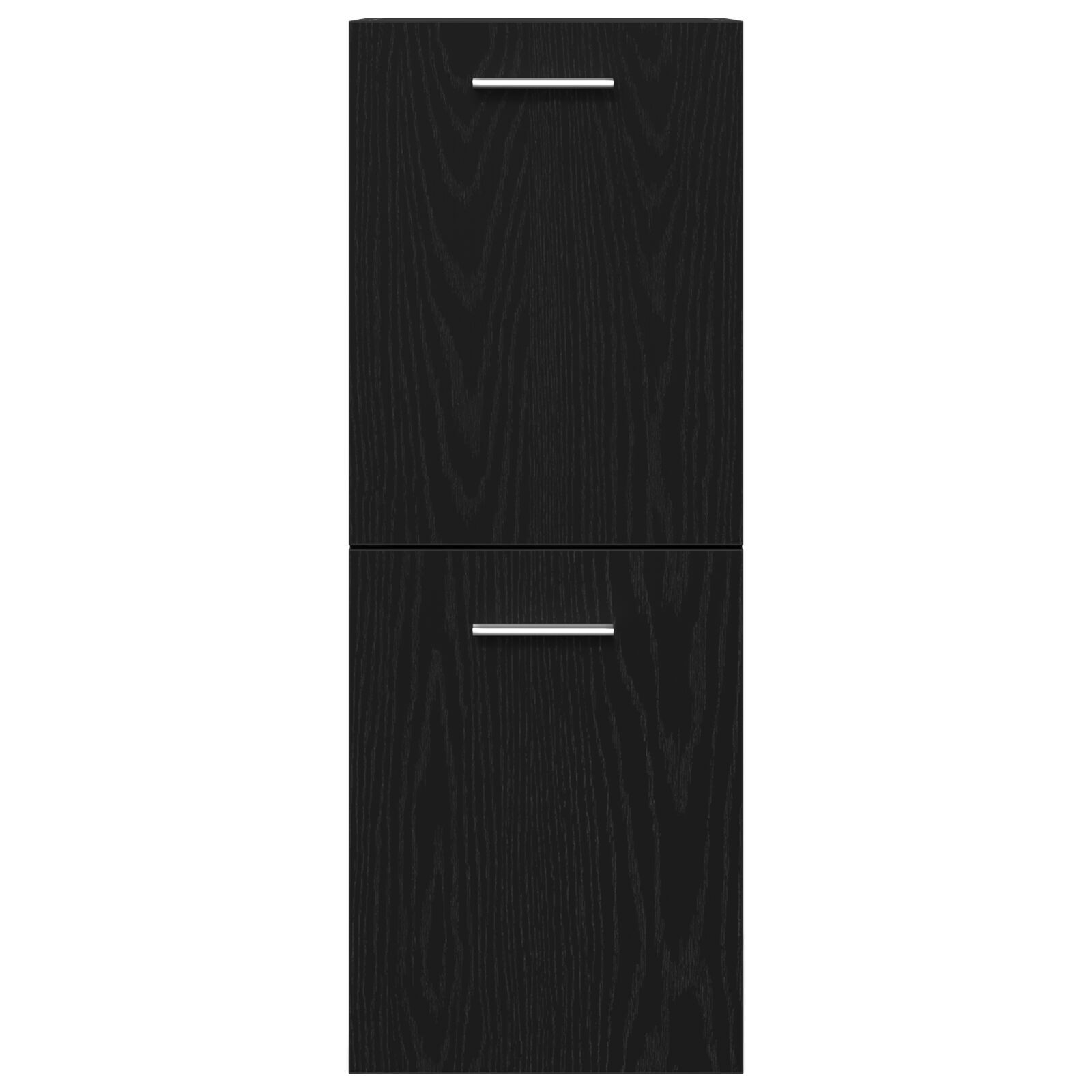 vidaXL Set Mobilier pentru Baie 4 Piese Stejar Negru