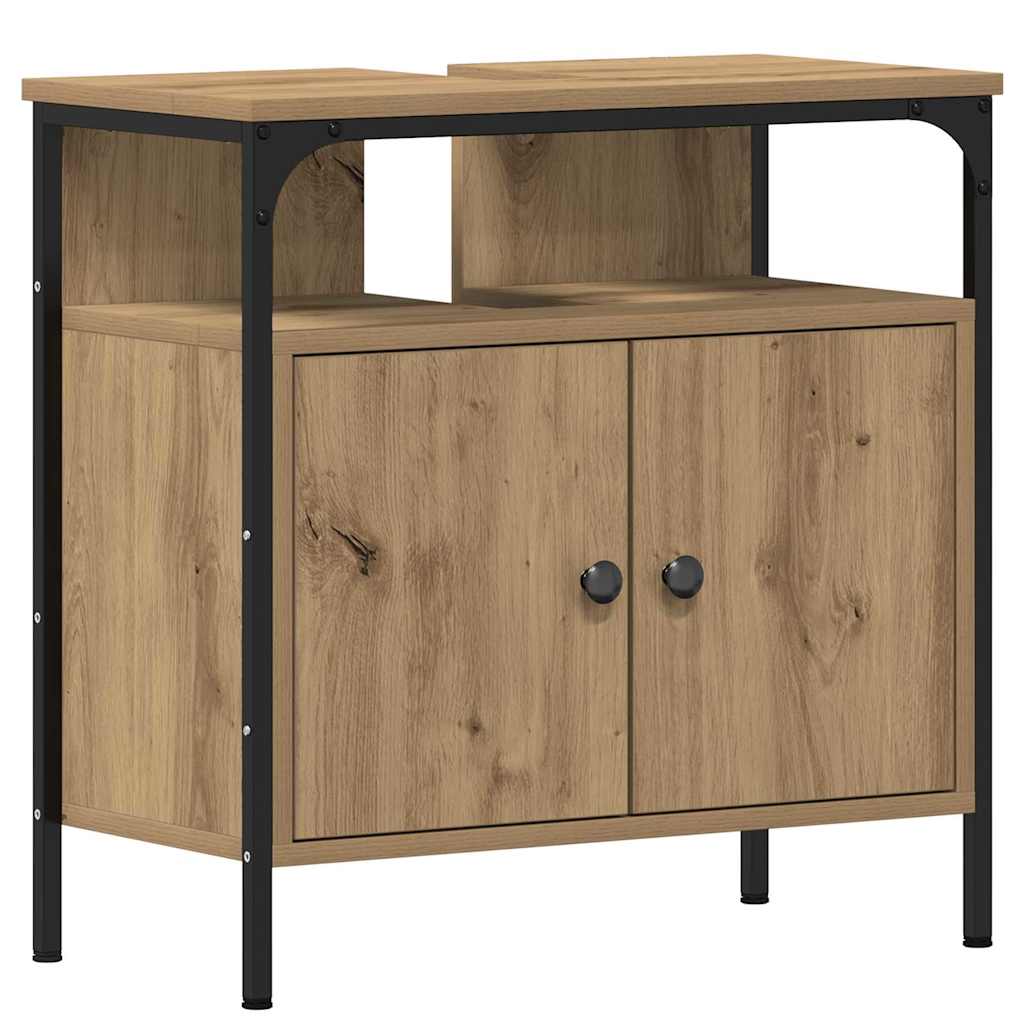 vidaXL Unități de vanitate pentru baie 3 pcs Maro 80 x 30 x 60 cm vidaXL Unități de vanitate pentru baie 3 pcs Maro 80 x 30 x 60 cm