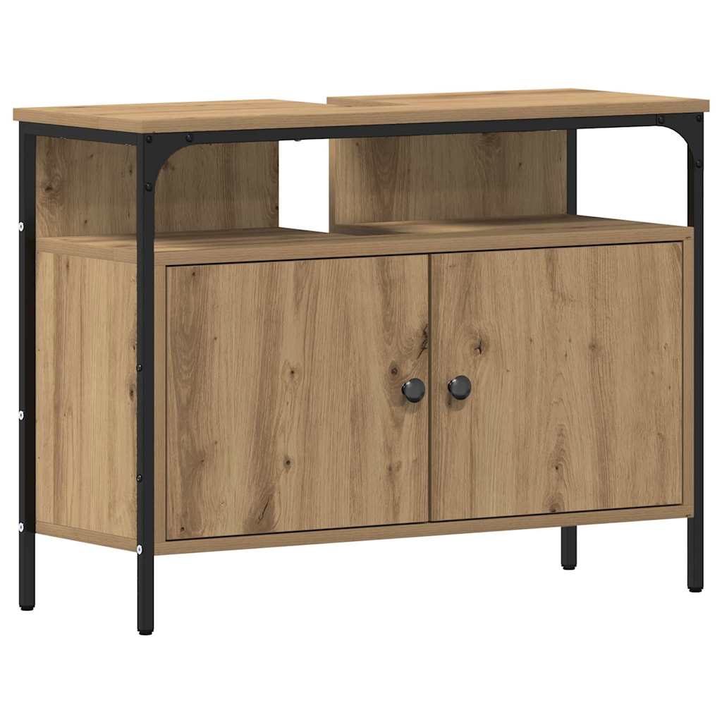 vidaXL Unități de vanitate pentru baie 3 pcs Maro 80 x 30 x 60 cm vidaXL Unități de vanitate pentru baie 3 pcs Maro 80 x 30 x 60 cm