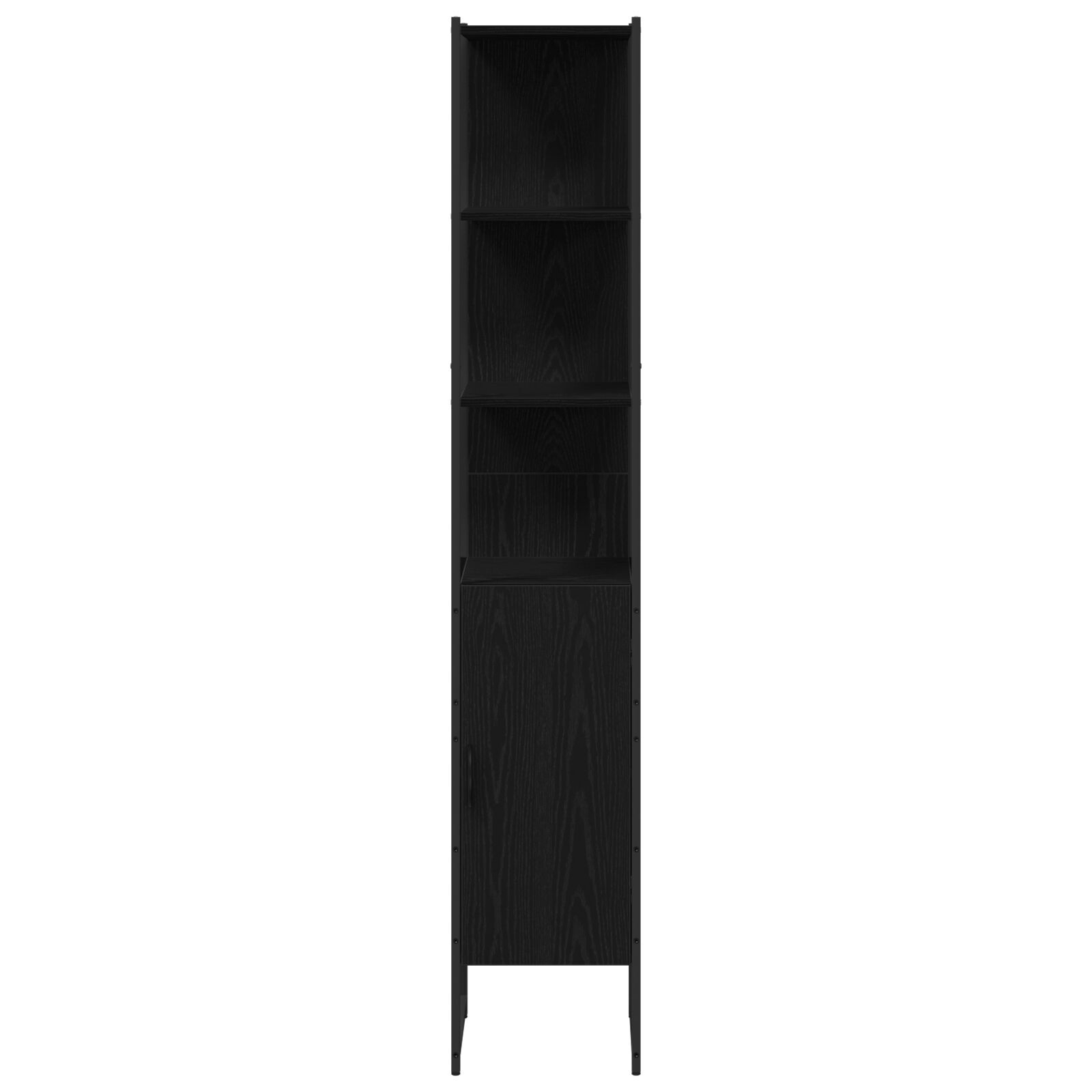 vidaXL Set de mobilier pentru baie 3 pcs Negru 33 x 33 x 185.5 cm vidaXL Set de mobilier pentru baie 3 pcs Negru 33 x 33 x 185.5 cm