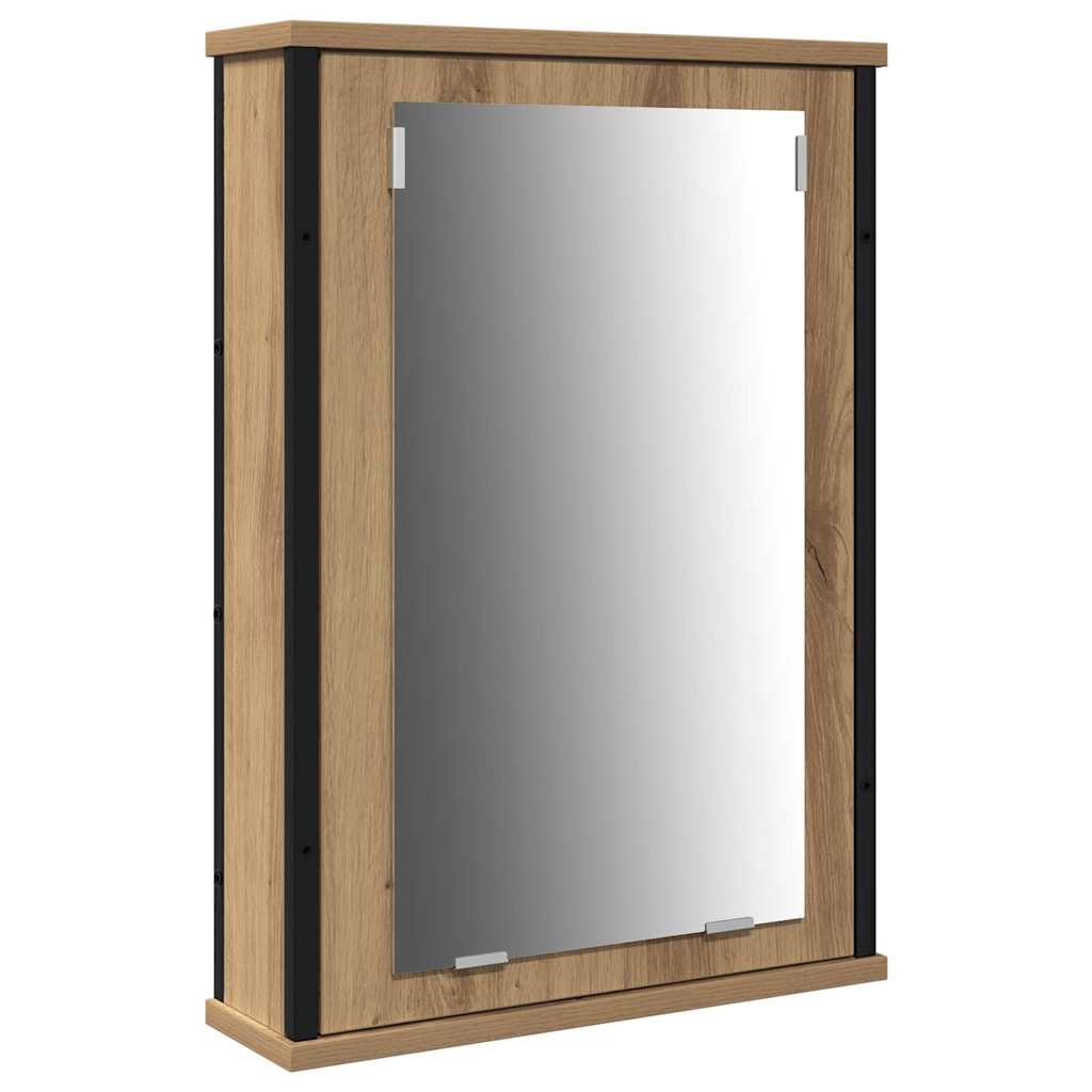 vidaXL Set de mobilier pentru baie cu raft 4 pcs Stejar Artizanal