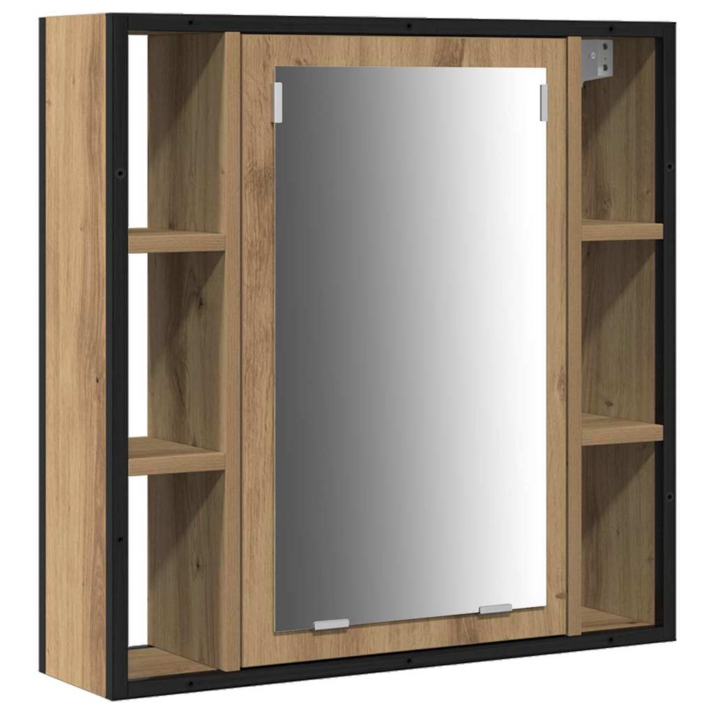 vidaXL Set dulap baie cu ușă 4 pcs stejar artizanal 33 x 33 x 185.5 cm vidaXL Set dulap baie cu ușă 4 pcs stejar artizanal 33 x 33 x 185.5 cm
