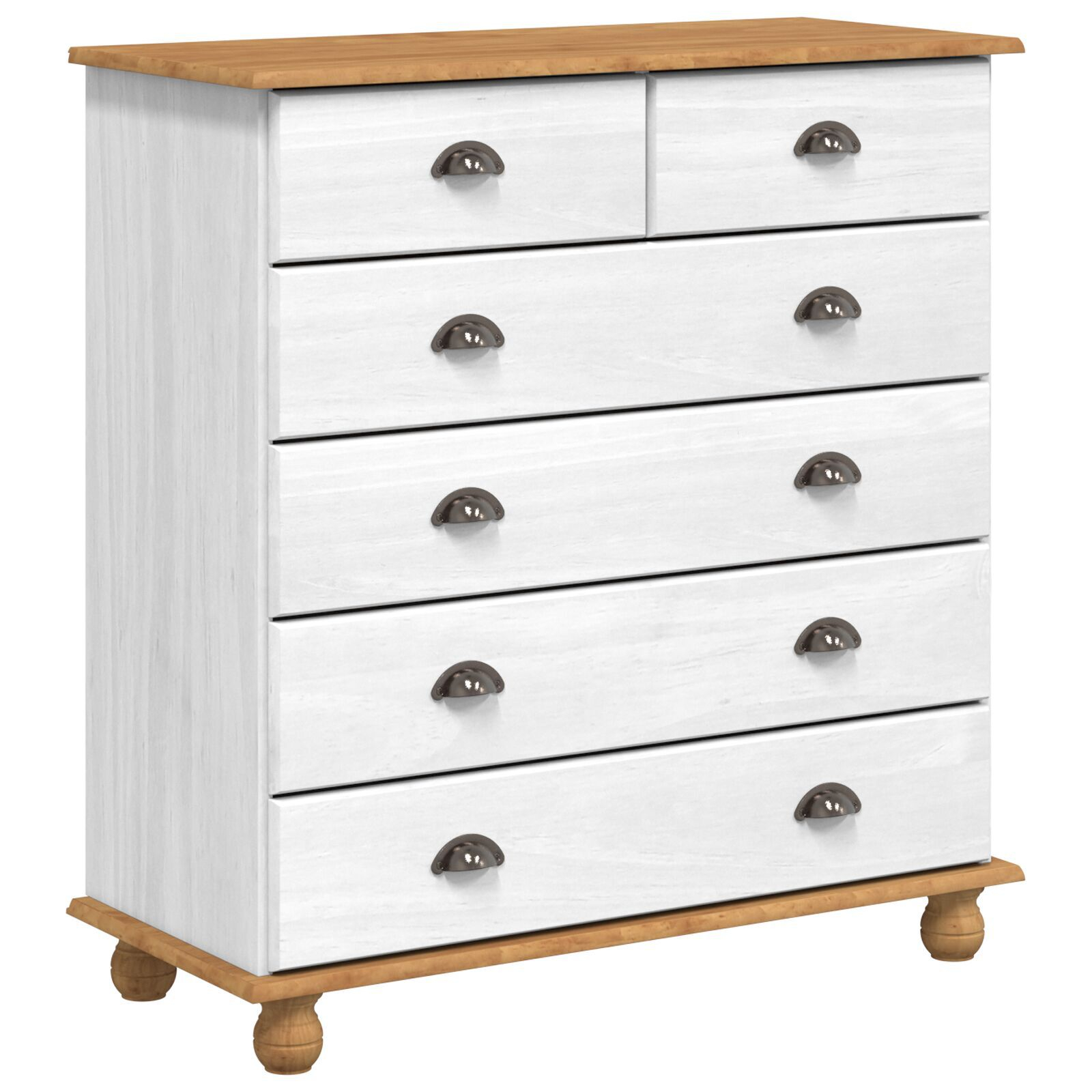 Bufet vidaXL “ASKIM” alb 91x40x199.5 cm lemn masiv de pin Bufet vidaXL “ASKIM” alb 91x40x199.5 cm lemn masiv de pin