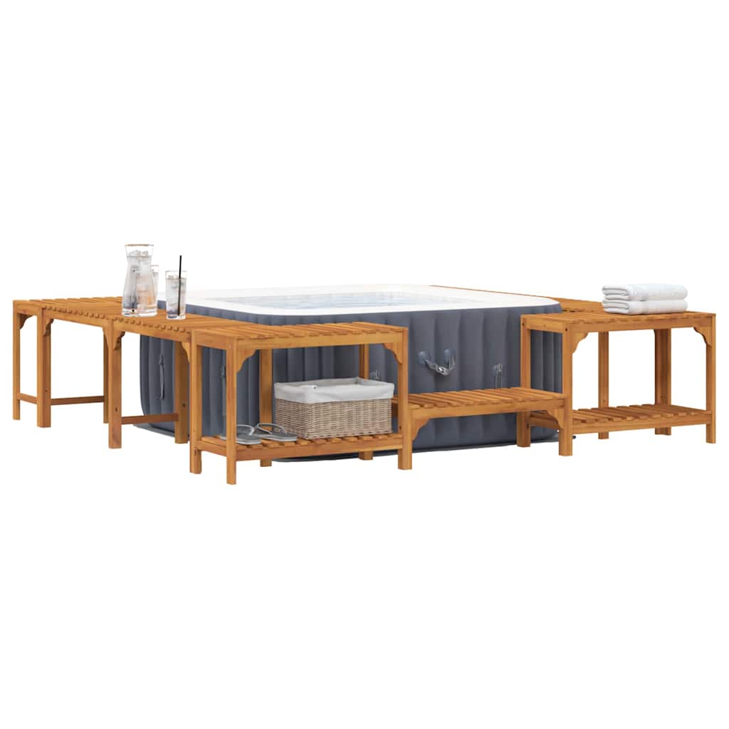 vidaXL Împrejmuire pentru Cadă cu Hidromasaj Maro 250 x 250 cm vidaXL Împrejmuire pentru Cadă cu Hidromasaj Maro 250 x 250 cm