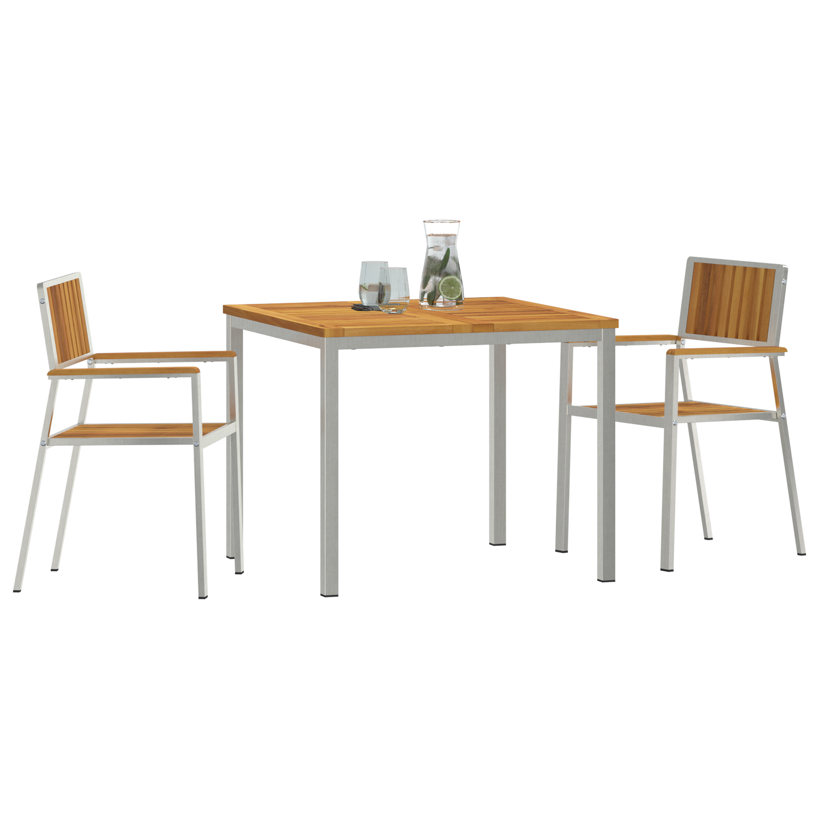 Set de dining pentru grădină vidaXL 3 piese din lemn masiv de acacia Set de dining pentru grădină vidaXL 3 piese din lemn masiv de acacia