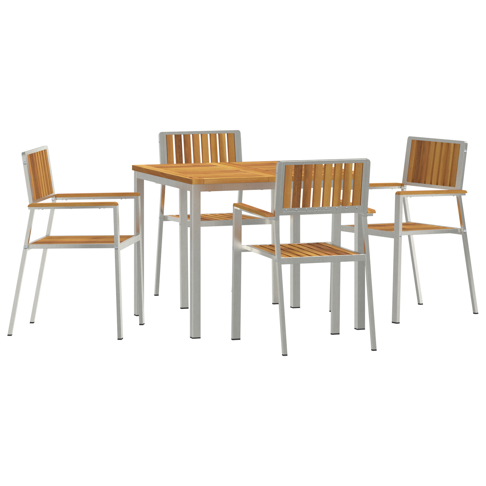 Set de Masă pentru Grădină vidaXL 5 Piese din Lemn Solid de Acacia Set de Masă pentru Grădină vidaXL 5 Piese din Lemn Solid de Acacia
