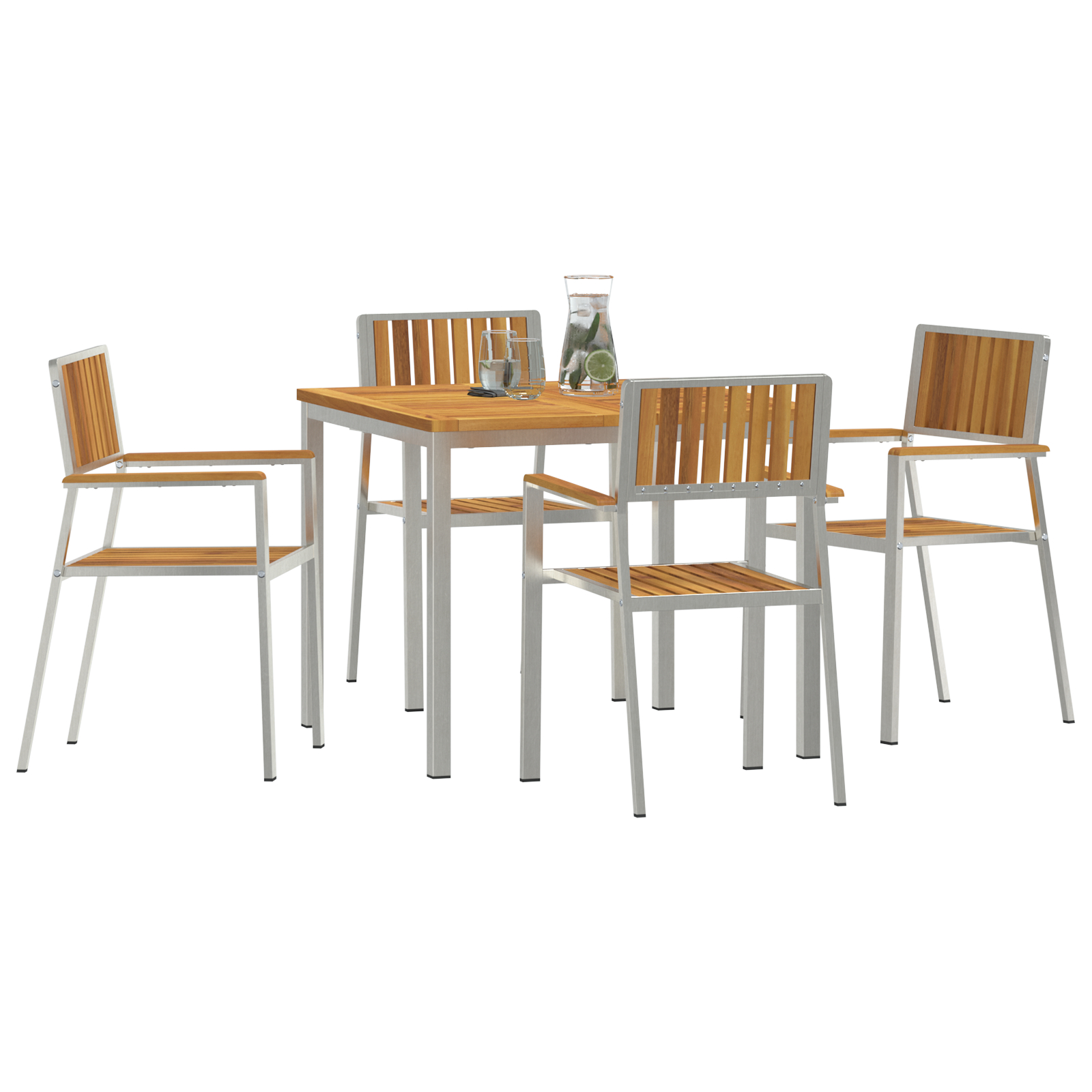 Set de Masă pentru Grădină vidaXL 5 Piese din Lemn Solid de Acacia Set de Masă pentru Grădină vidaXL 5 Piese din Lemn Solid de Acacia