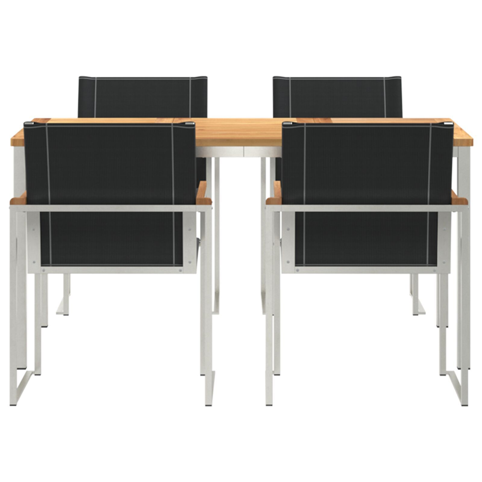 vidaXL Set de masă pentru grădină 5 pcs Maro Lemn Solid de Acacia