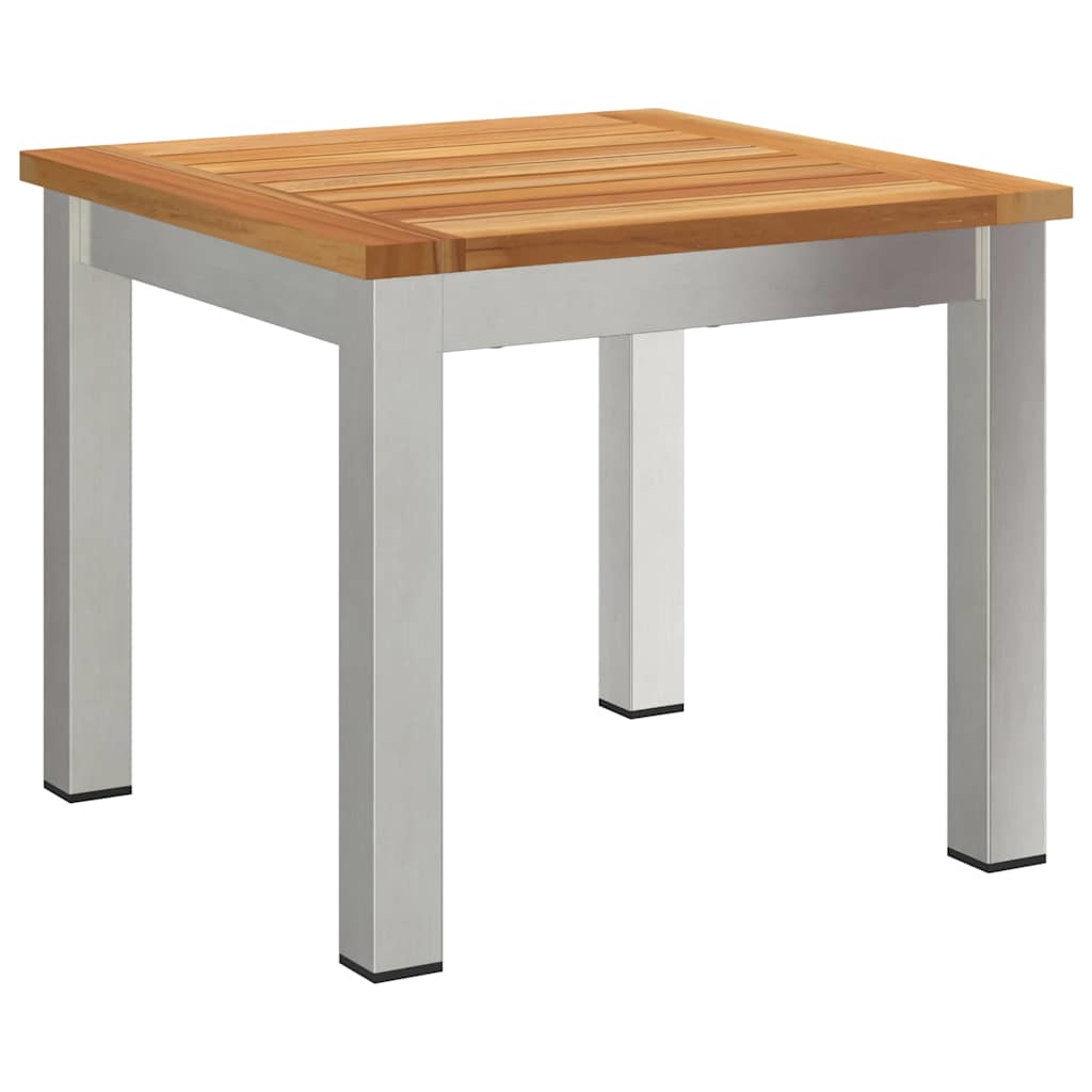 vidaXL Set de masă pentru grădină 3 pcs Lemn solid de tec