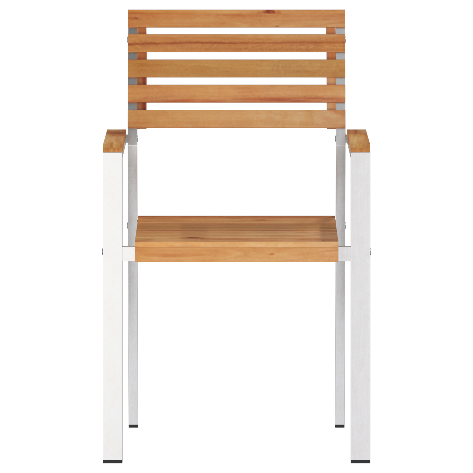 Scaune de grădină stivuite vidaXL 6 piese 54.5x56x89 cm din lemn masiv de tec Scaune de grădină stivuite vidaXL 6 piese 54.5x56x89 cm din lemn masiv de tec
