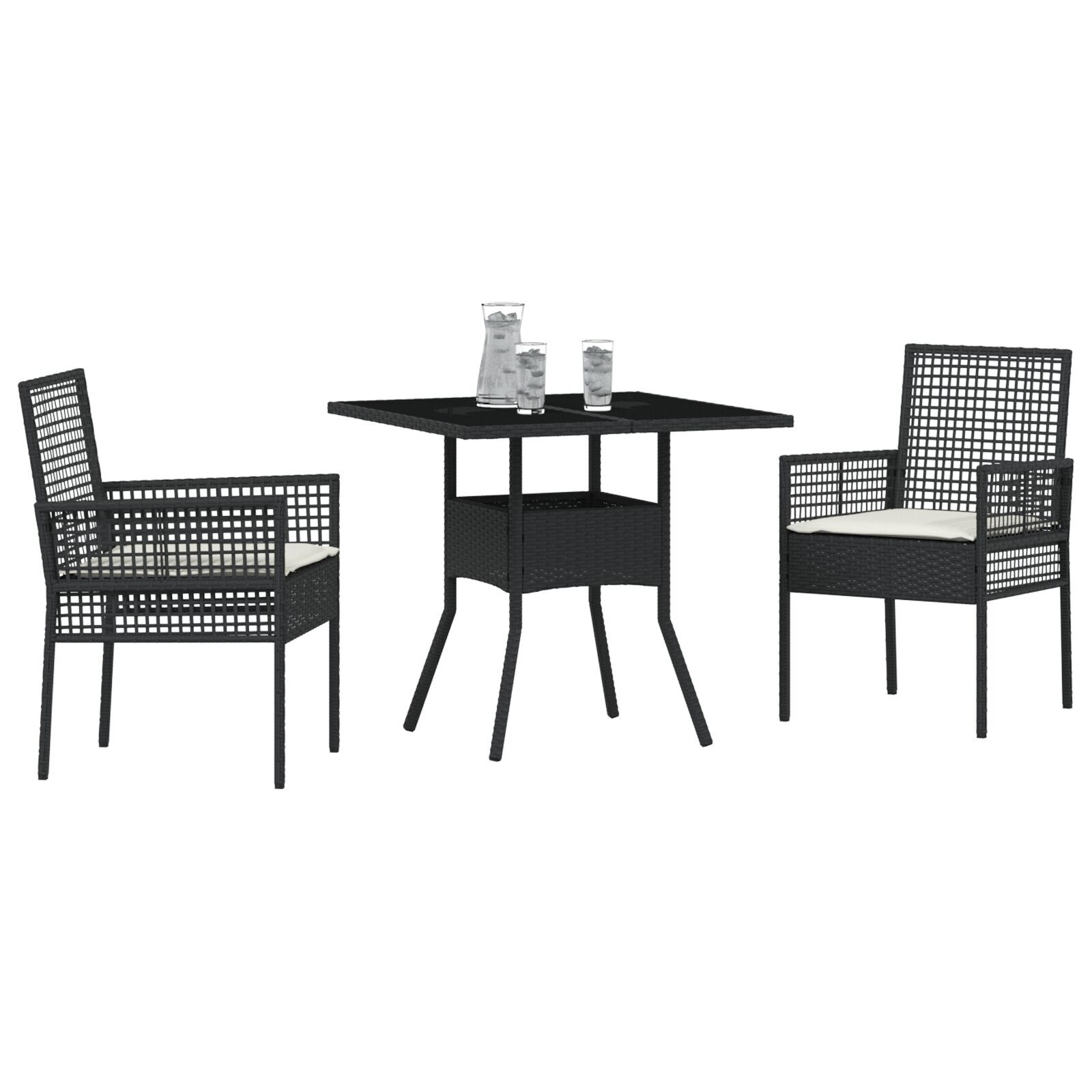 vidaXL Set dining grădină 5 piese Gri deschis Ratan Poli