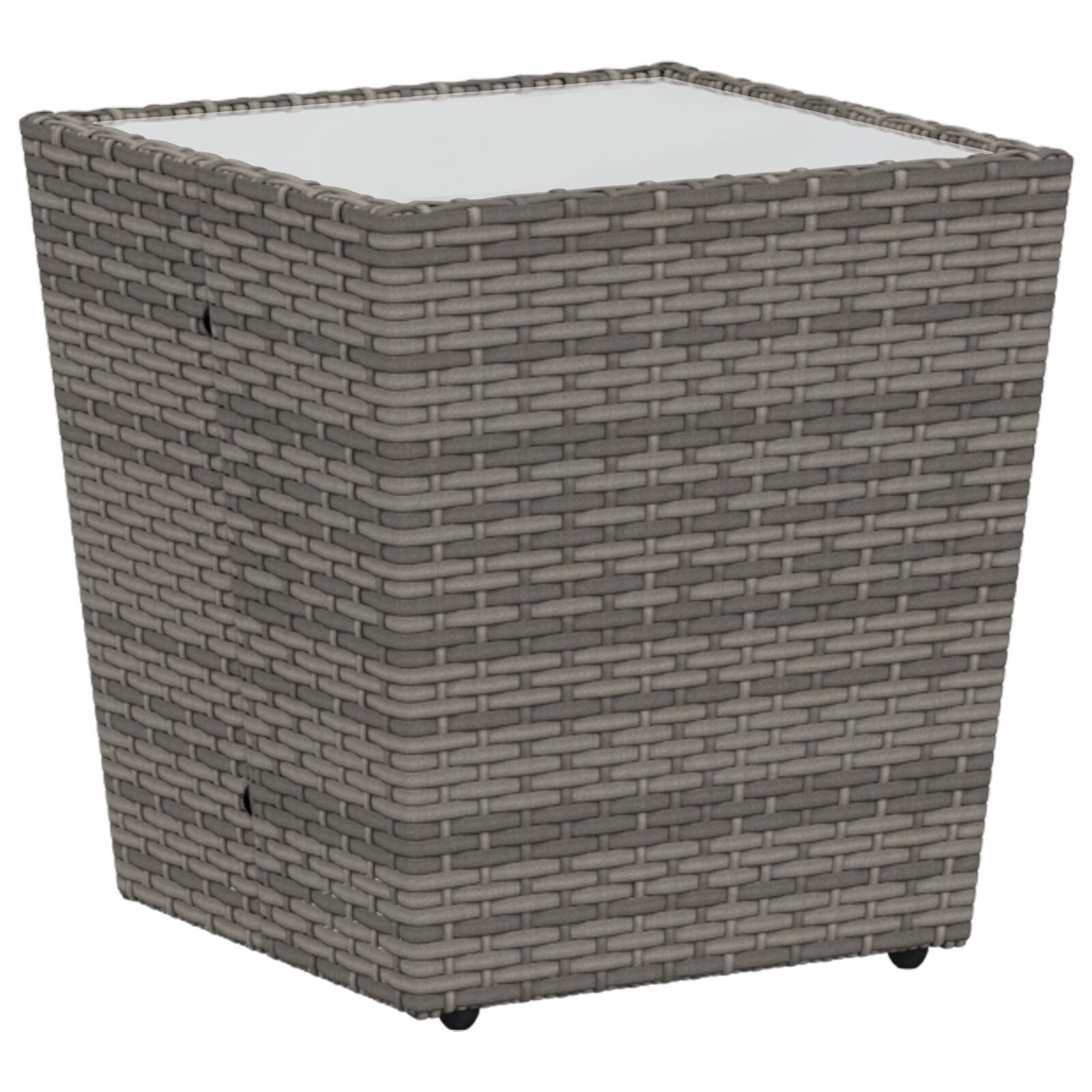 vidaXL Set Bistro de Grădină 3 pcs Gri Rattan poli vidaXL Set Bistro de Grădină 3 pcs Gri Rattan poli